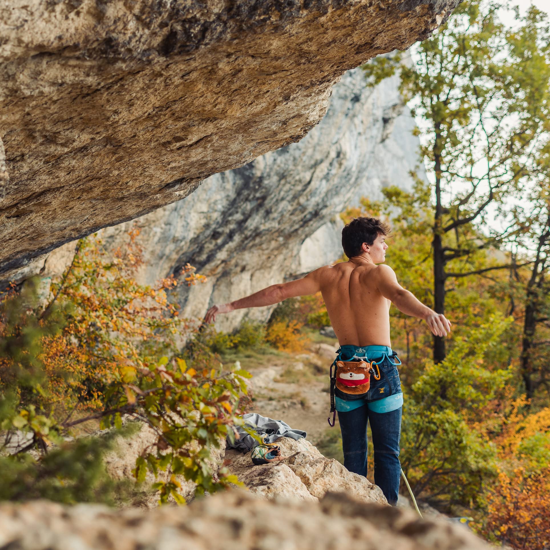 Shiba Inu Chalk Bag for Rock Climbing - Lightweight & Durable Chalk Holder for Bouldering, Gym Training - Perfect for Adults & Kids - Ideal for Outdoor Adventures & Indoor Workouts