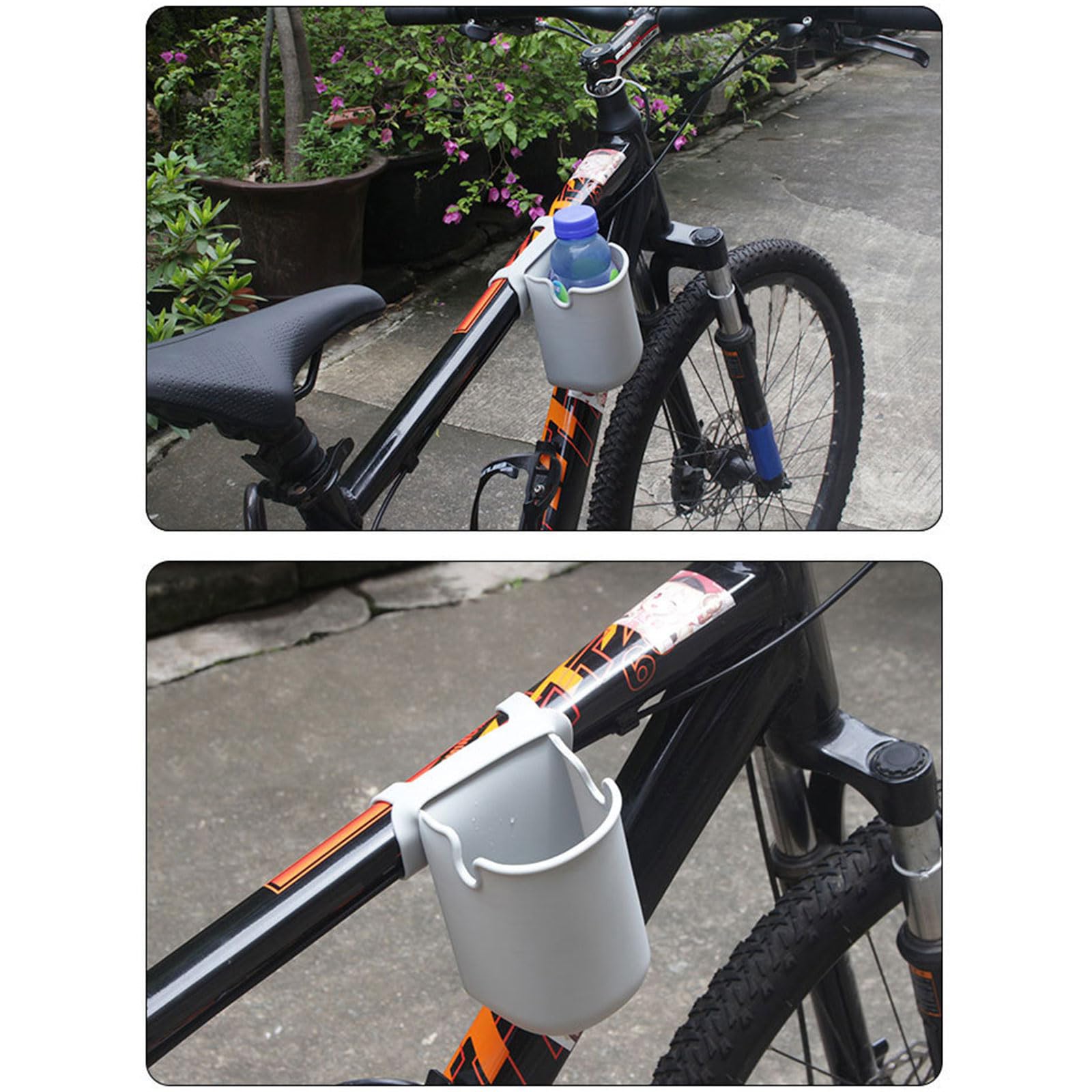 Non-Slip Silicone Cup & Phone Holder for Walker Bike - Portable Drink & Device Organizer for Walking, Cycling, and Outdoor Activities