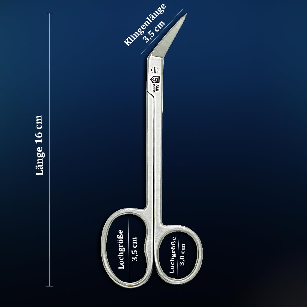 16cm Long Handle Toenail Scissors for Seniors & Disabled - Professional Stainless Steel Nail Clippers for Thick & Ingrown Nails - Podiatrist Recommended Nail Cutters (Large Size) - Perfect for Elderly Foot Care & Diabetic Nail Trimming