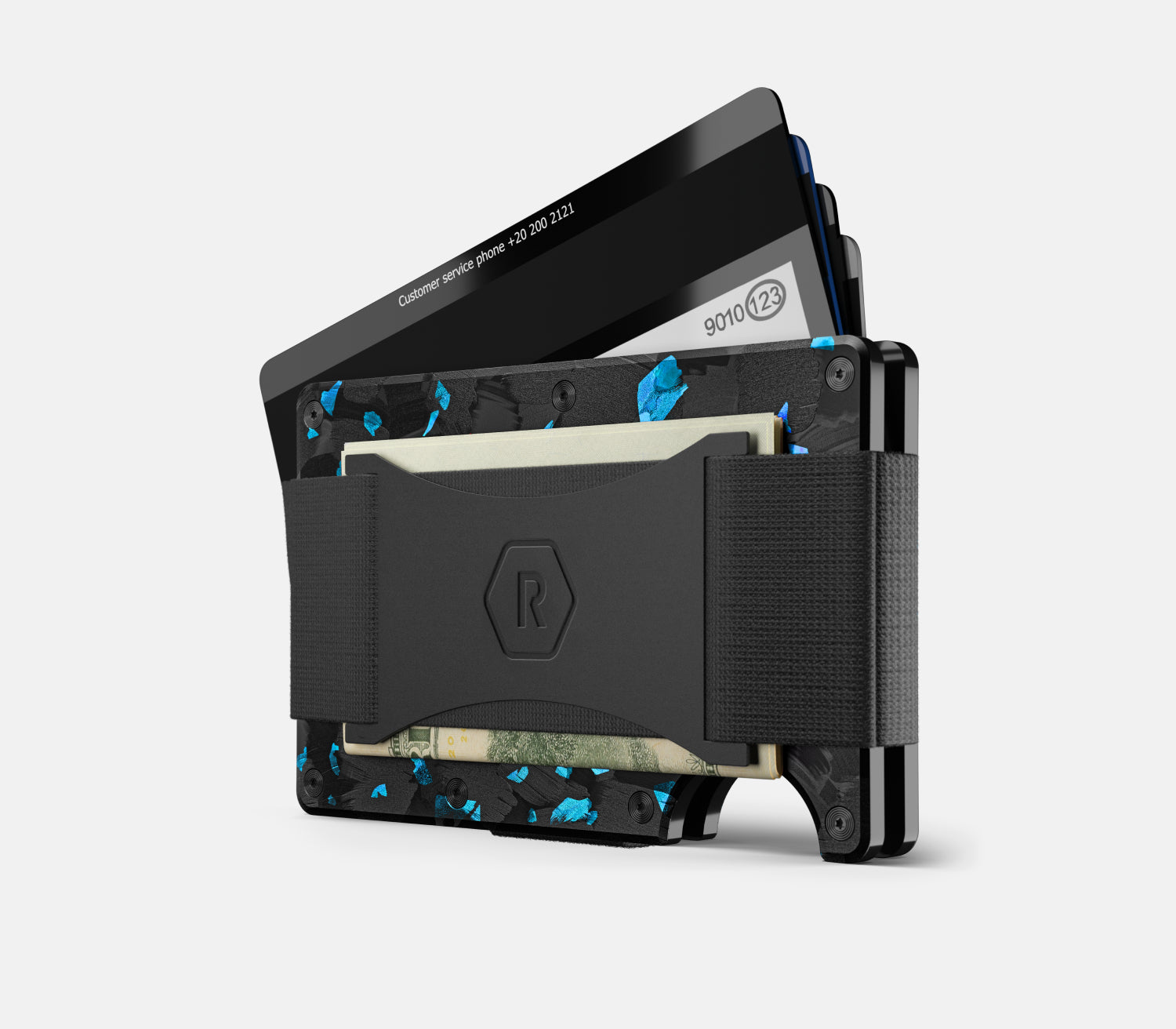 Premium Ridge Wallet Forged Pacific - Slim RFID Blocking Metal Wallet for Men - Perfect for Travel, Everyday Carry & Minimalist Lifestyle
