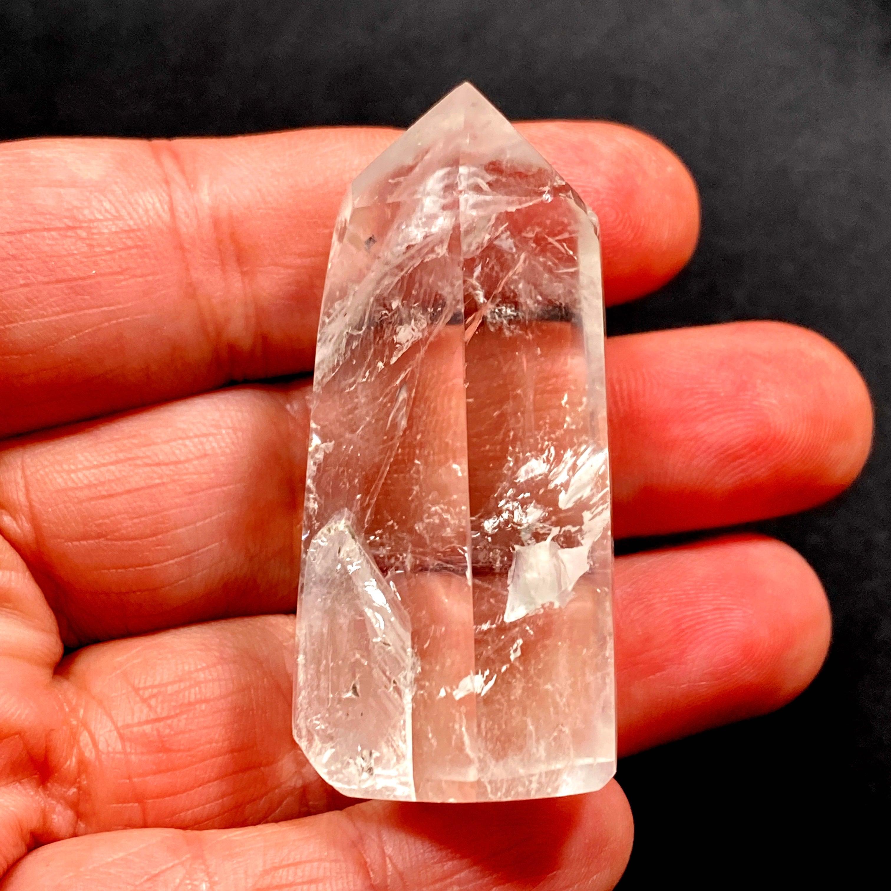 50g Clear Quartz Generator - Natural Healing Crystal for Meditation, Energy Balancing & Chakra Cleansing - Perfect for Home, Office & Spiritual Practices