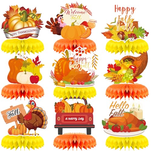 Fall Thanksgiving Honeycomb Set F