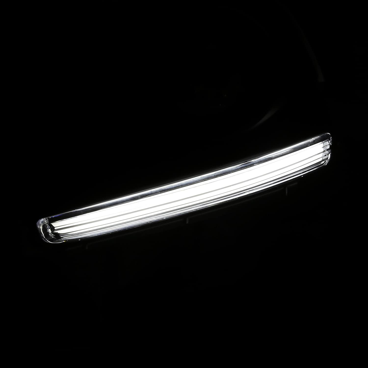 Spec-D Tuning Chrome LED Fog Lights with Strip + Bulbs - Compatible with 2014-2016 Toyota Highlander (Left & Right Pair) - Enhance Visibility & Style for Night Driving & Off-Road Adventures