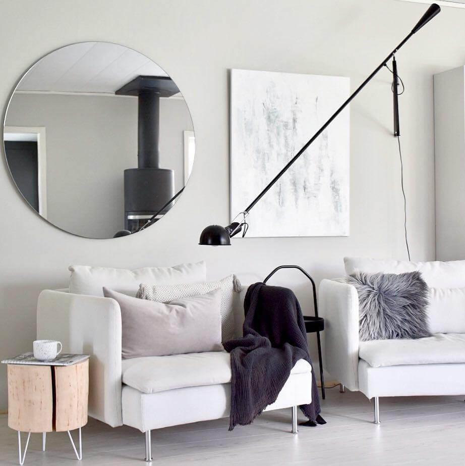 Plug-in Wall Sconce with Long Arm - Modern Adjustable Reading Light for Bedroom, Living Room & Office - Energy Efficient LED Wall Lamp for Home Decor
