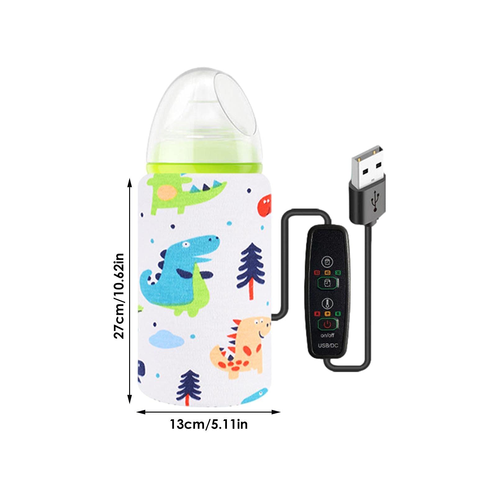 Portable USB Baby Bottle Warmer - Travel Milk Bottle Heater for Infants, Fast & Safe Warming, Ideal for Home, Travel & On-the-Go Feeding