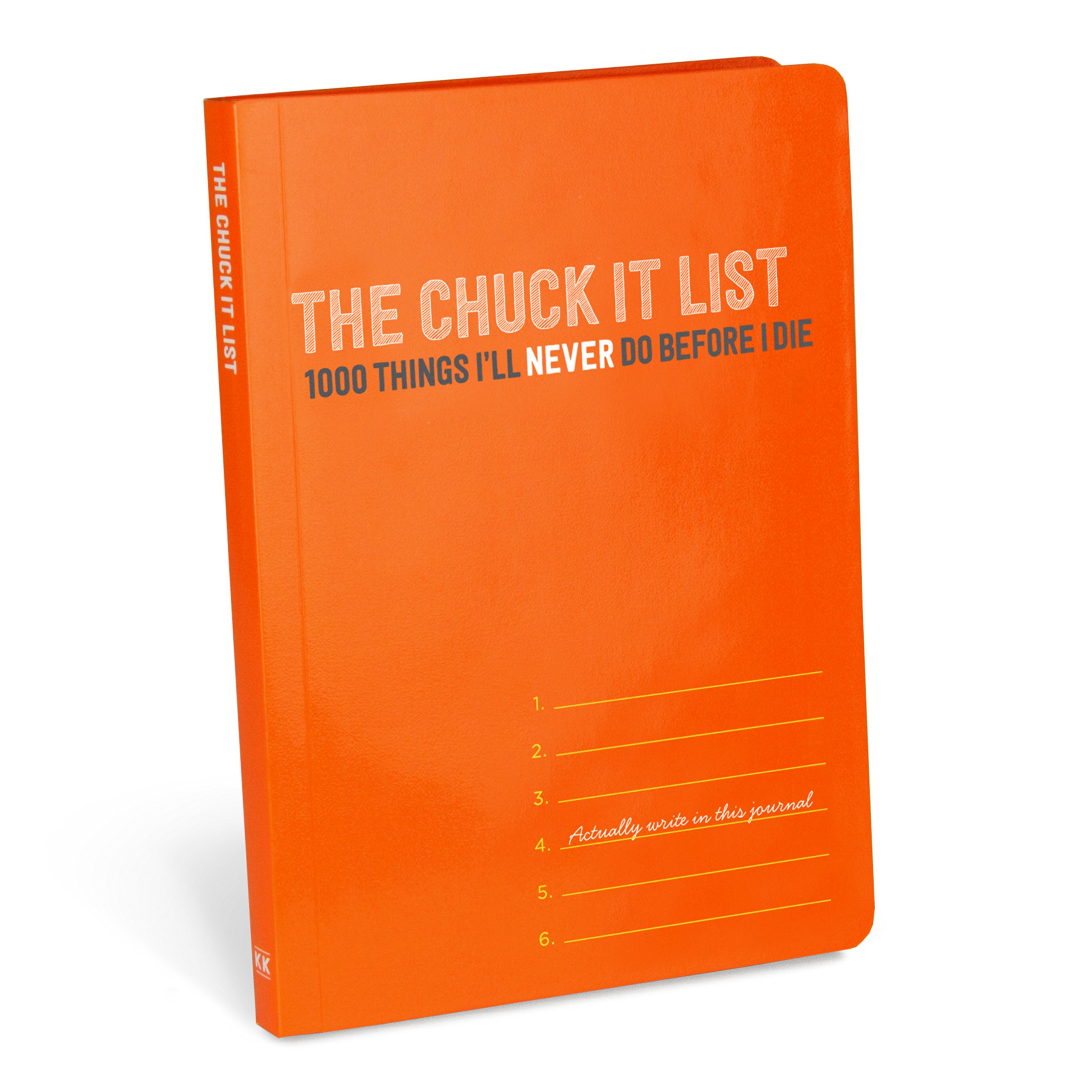 Knock Knock Chuck It List Journal (50067) - Fun & Creative Notebook for Bucket Lists, Goals & Ideas - Perfect for Travel, Gifts & Personal Organization