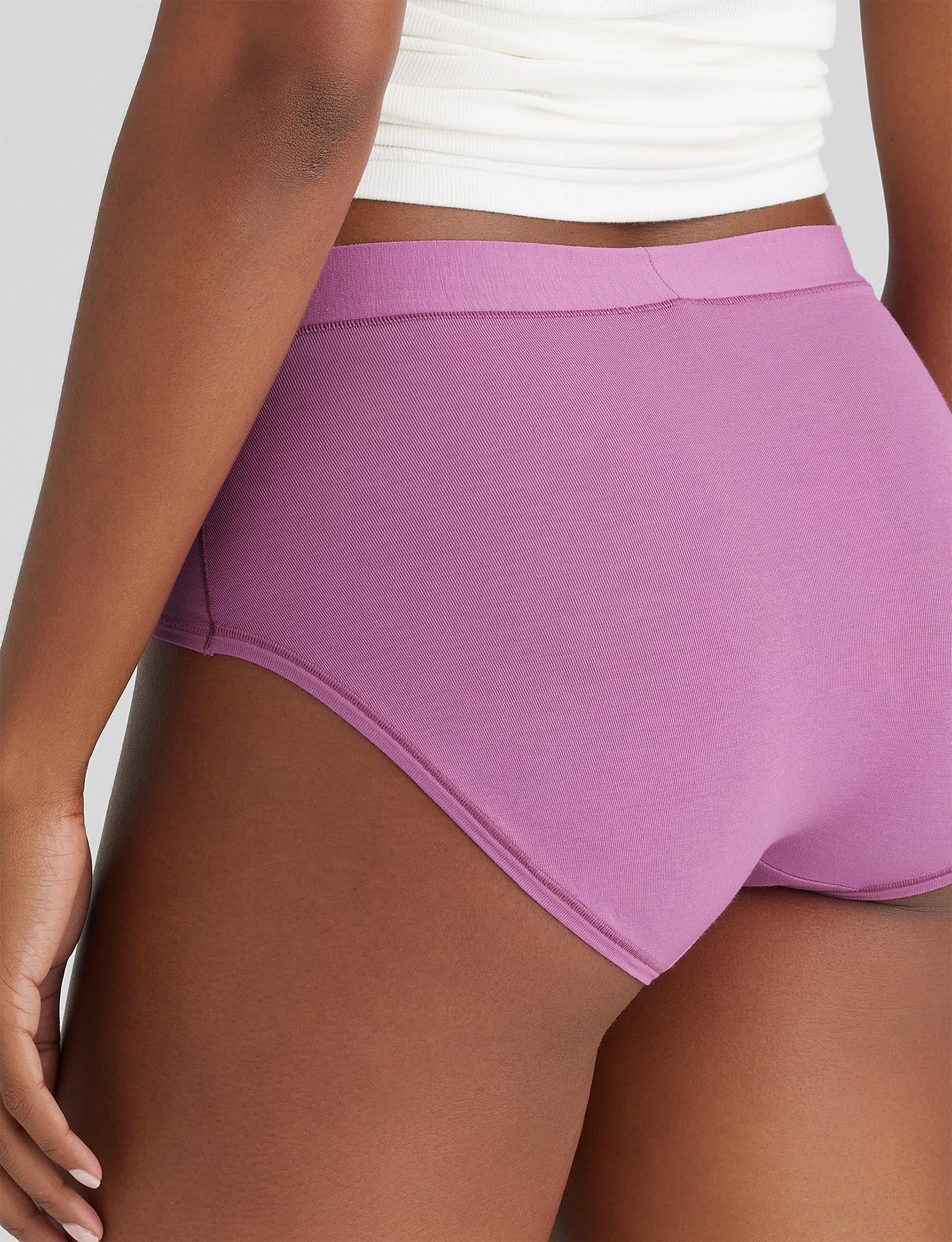 Women's High Rise Cotton Briefs - Soft, Breathable & Comfortable Underwear for Everyday Wear, Workout & Sleep