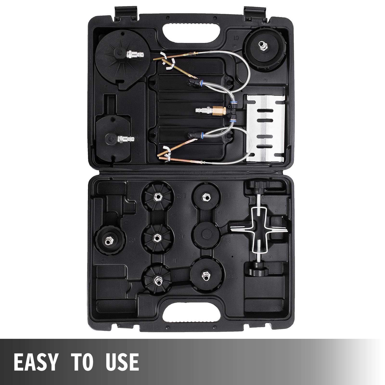 Best Auto Pneumatic Air Pressure Brake Bleeder Tool Kit - Professional Brake Fluid Bleeding System for Cars, Trucks & Motorcycles - Perfect for Garage Workshops & DIY Mechanics (Ideal for Brake Maintenance & Fluid Replacement)
