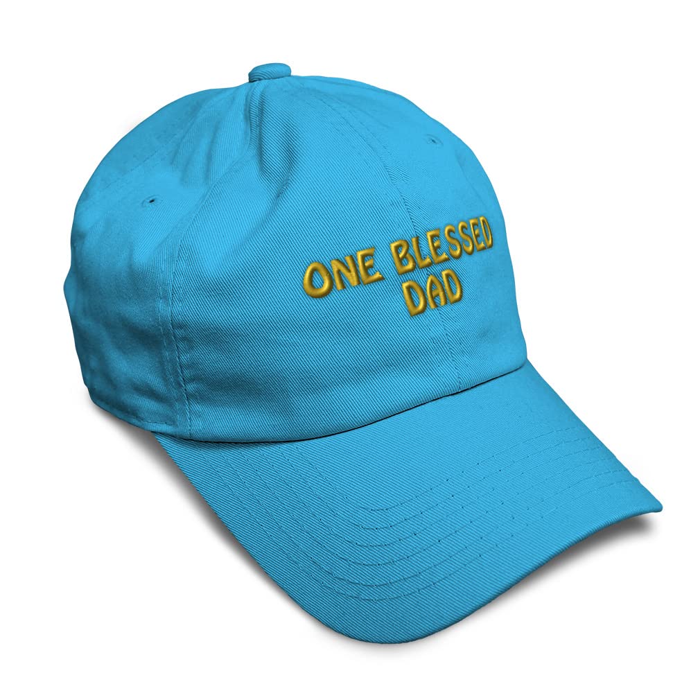 Custom Soft Baseball Cap - Blessed Dad & Family Embroidered Dad Hats for Men & Women | Perfect Father's Day Gift, Casual Wear & Outdoor Activities