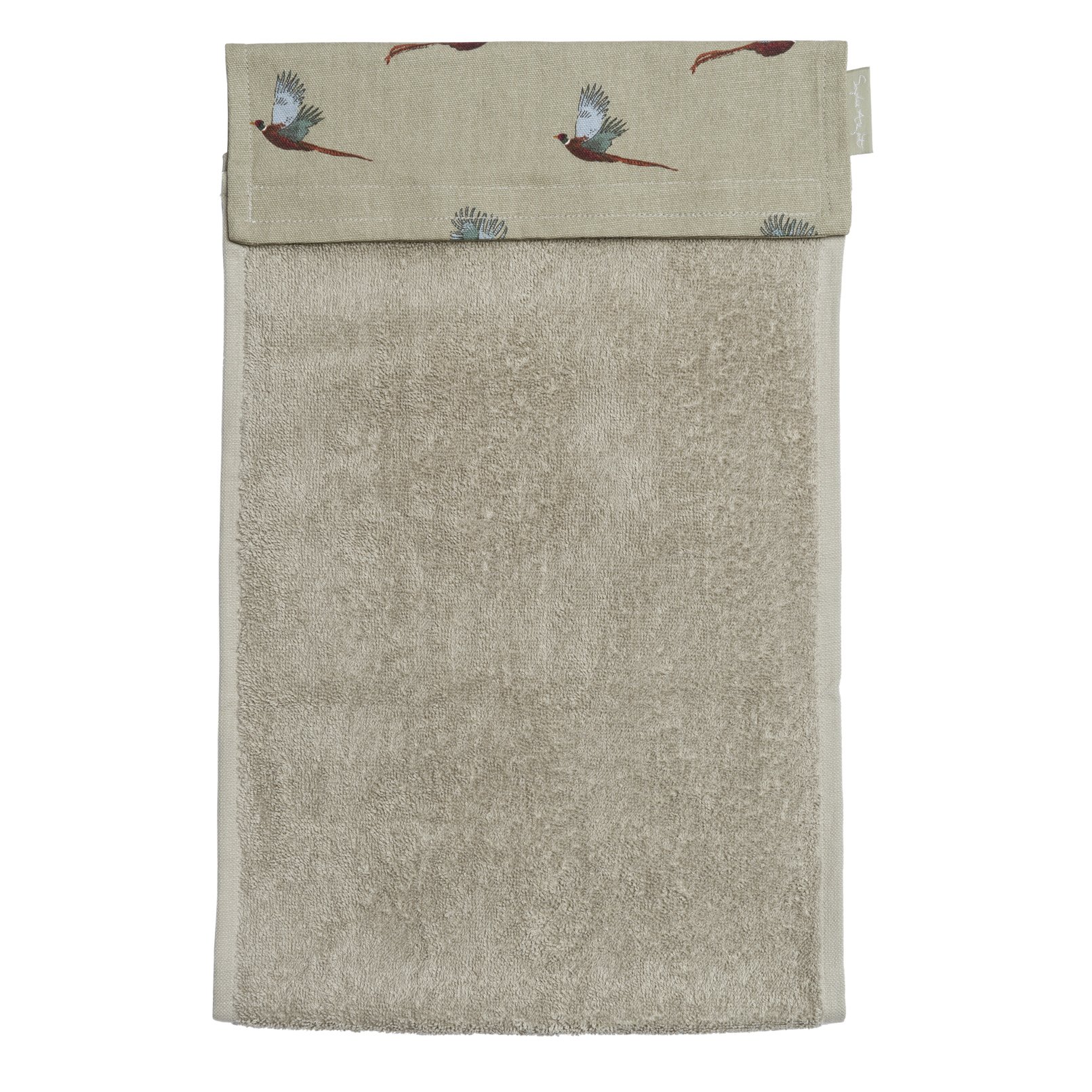Premium Cotton Pheasant Hand Towel - Soft & Absorbent White Roller Towel for Kitchen, Bathroom & Guest Use