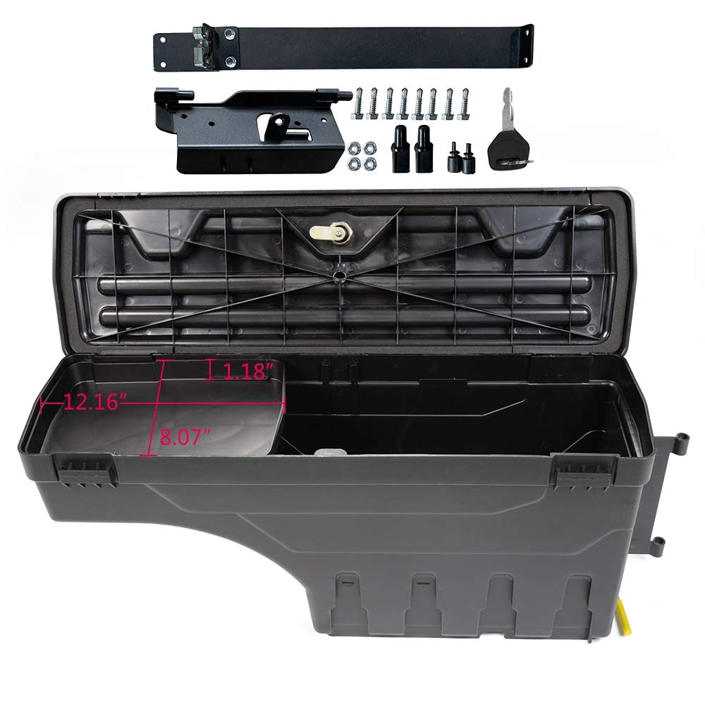 GRAND ORANGE Lockable Truck Bed Tool Box - Compatible with Dodge Ram 1500/2500/3500 (2002-2018) | Right Passenger Side Storage | Weatherproof & Secure Organization for Tools, Gear & Equipment