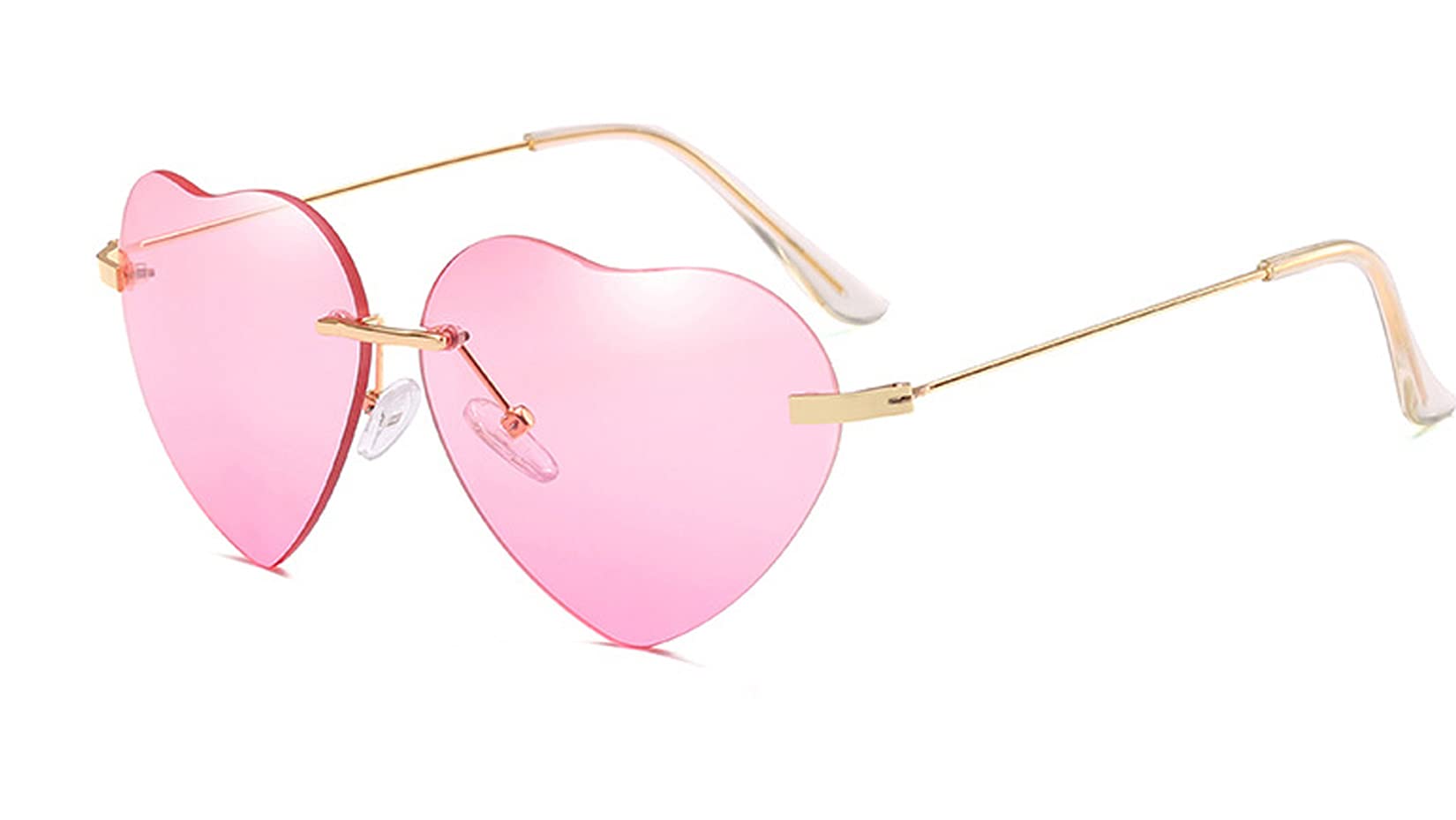 CYLEN Heart Shaped Sunglasses for Women - Classic Modern Hipster Fashion UV Protection Glasses for Outdoor, Beach, and Summer Style