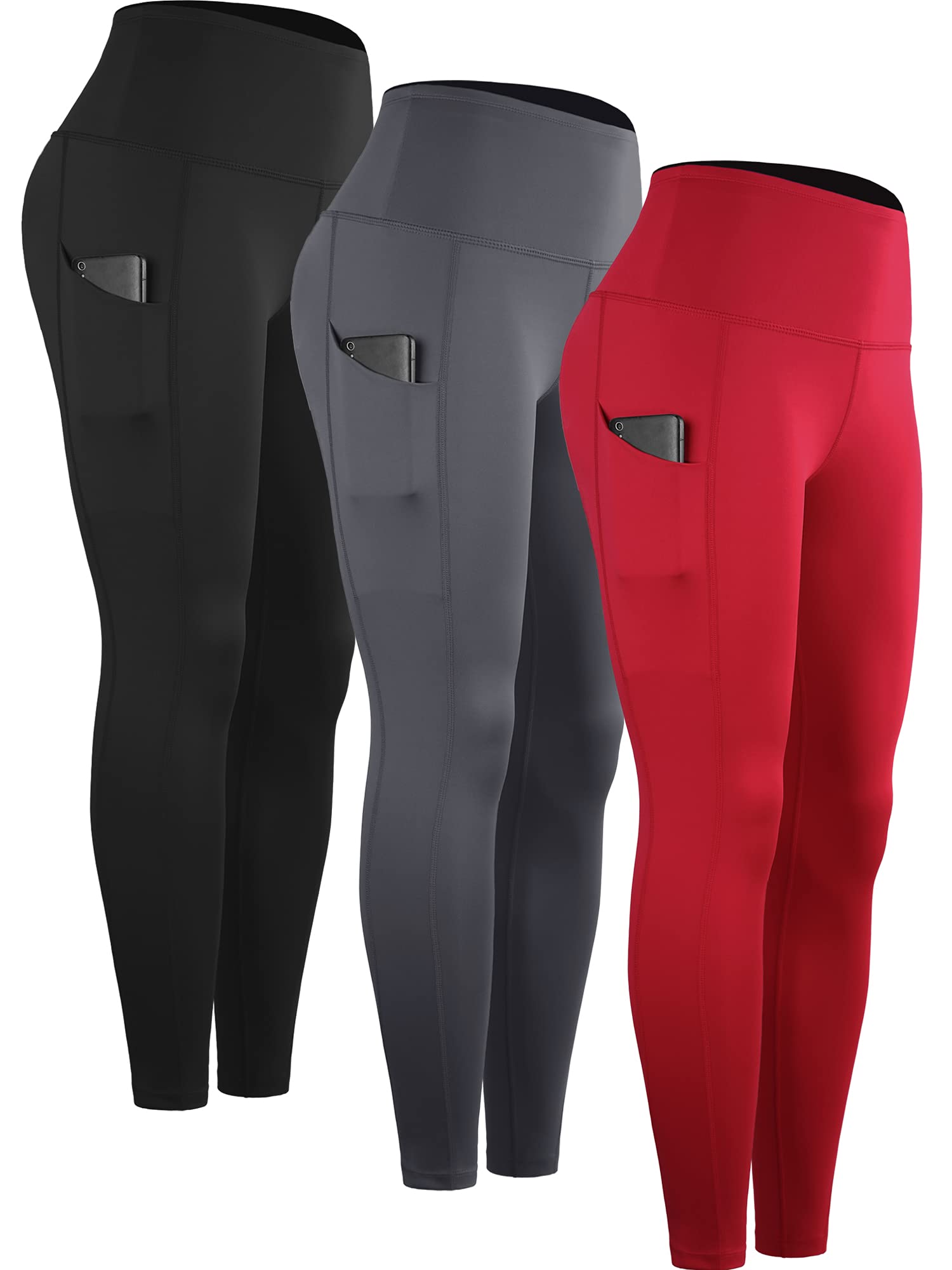 CADMUS High Waisted Yoga Pants for Women - Tummy Control Workout Leggings with Pockets - Perfect for Yoga, Gym & Running