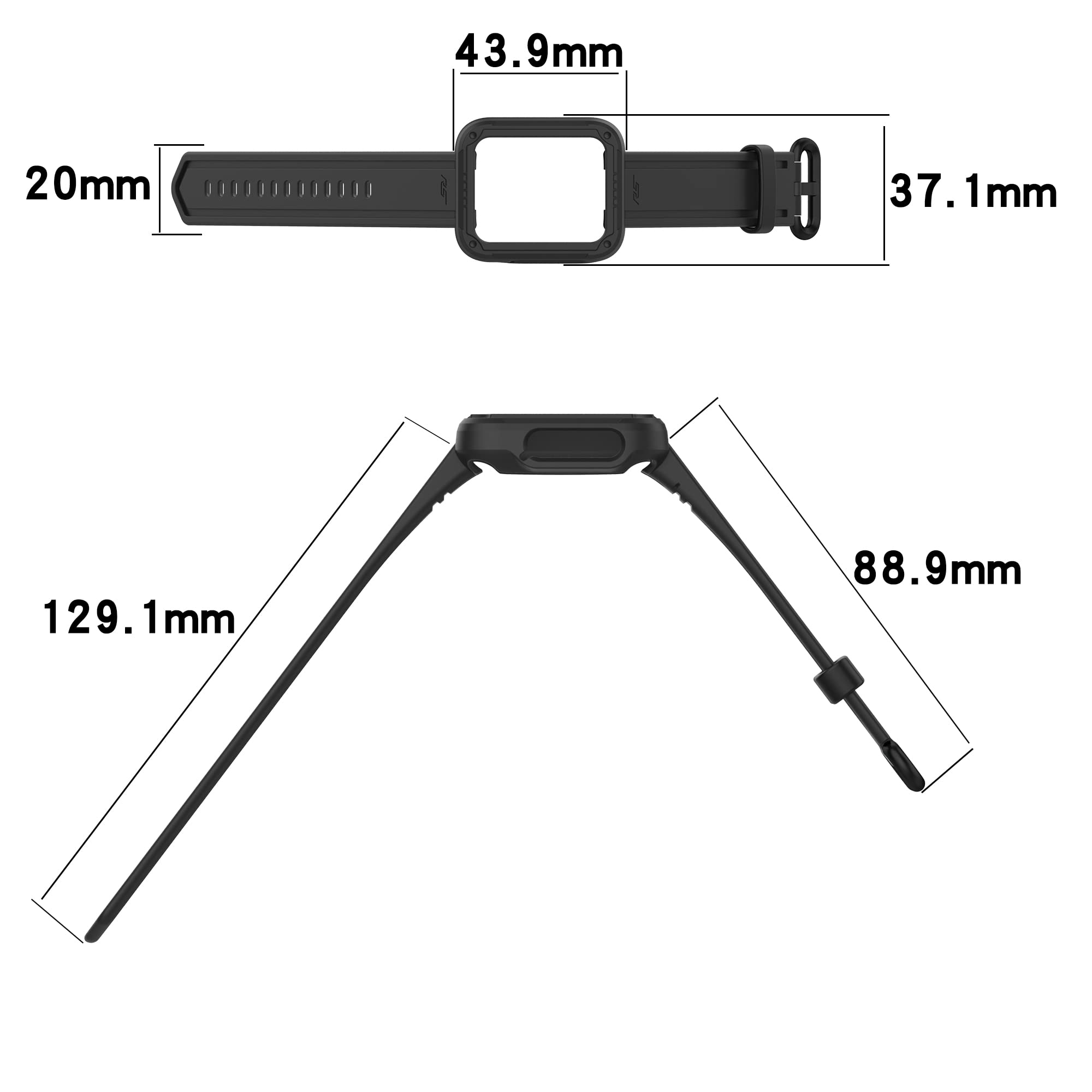 Silicone Watch Bands for Xiaomi Mi Watch Lite 1/2 & Redmi Watch 2 - Sports Replacement for Fitness Tracking
