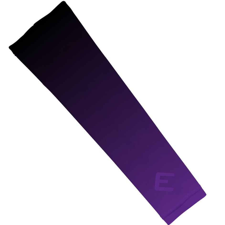 UV Protection Purple Faded Arm Sleeves for Running, Basketball & Outdoor Sports - Breathable Compression Sleeves for Men & Women