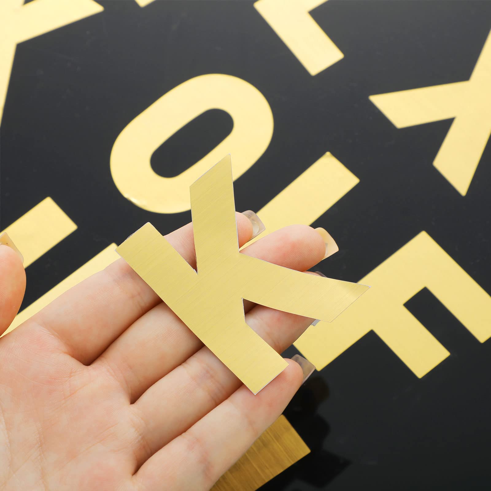 Chinco 232-Piece Large Bulletin Board Letter Stickers Set - 24 Sheets with 2.5 Inch Self-Adhesive Alphabet, Numbers & Labels in Gold - Perfect for Classroom Decor, Teacher Supplies & DIY School Projects