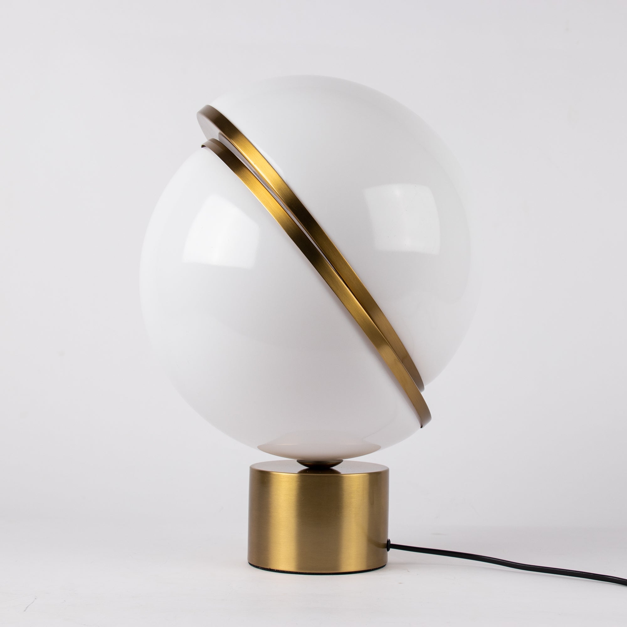 Modern Crescent Table Lamp - Adjustable LED Bedside Night Light for Bedroom, Living Room & Office - Warm White & Cool White Light Modes