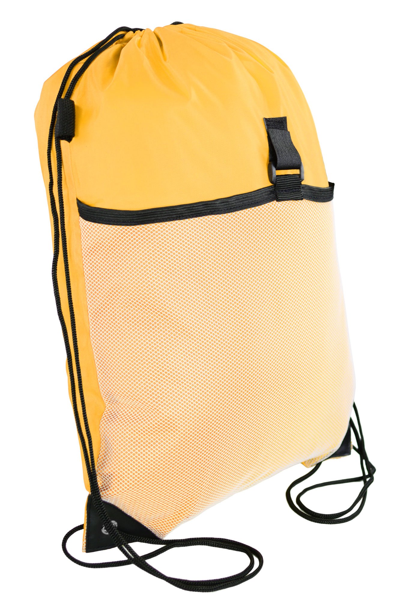 **Wholesale Drawstring Cinch Backpack with Mesh Pocket - Lightweight & Durable for Gym, Travel, School & Outdoor Activities**
