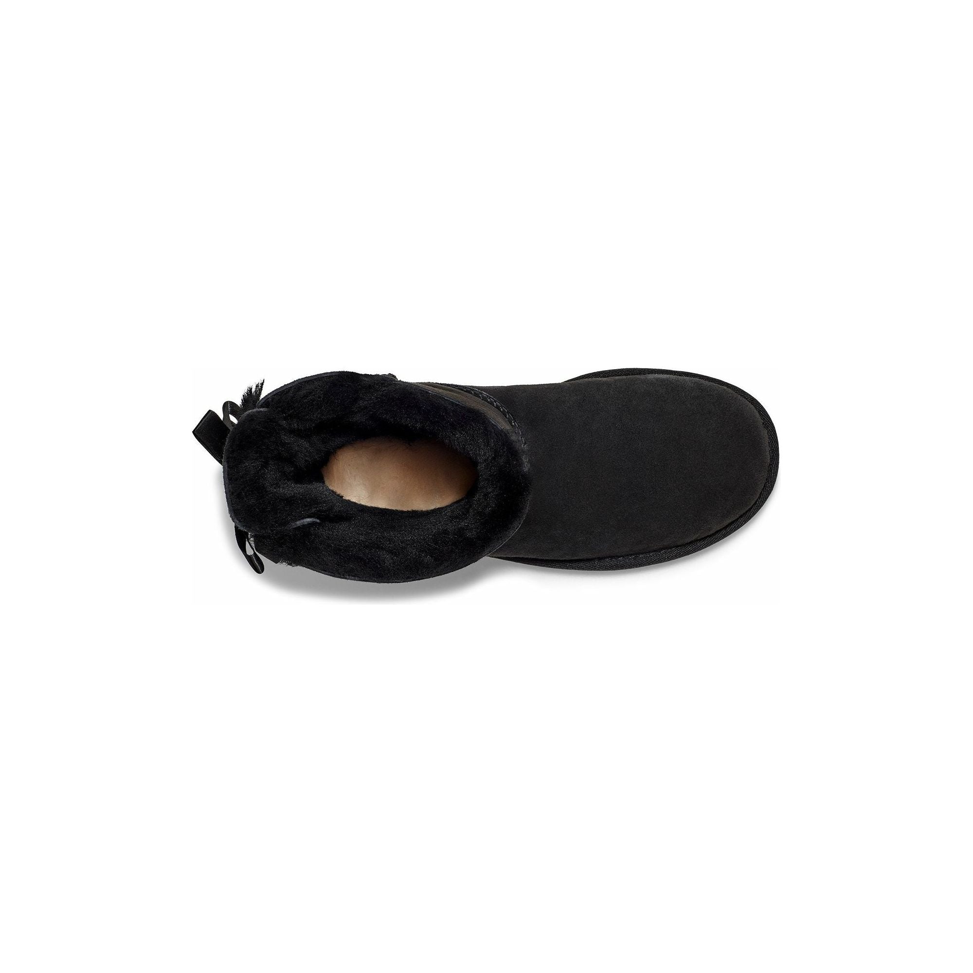 UGG Women's Bailey Bow II Boots - Black Winter Snow Boots for Women, Comfortable & Warm Fur Lined Booties for Cold Weather, Casual Outfits & Outdoor Activities