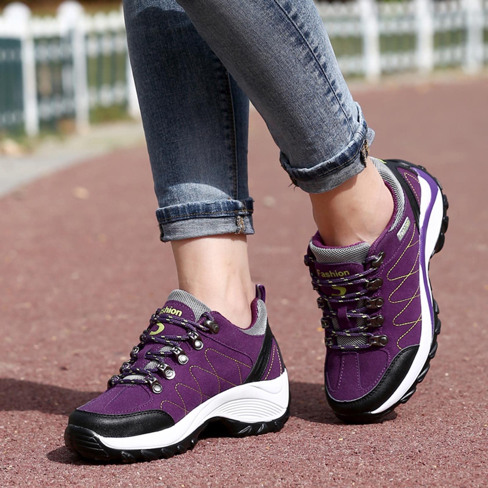 Women's Fashion Sneakers - Breathable Mesh Casual Walking Shoes with Non-Slip Soft Sole & Platform Design | Perfect for Workout, Gym, Running, Travel & Daily Wear