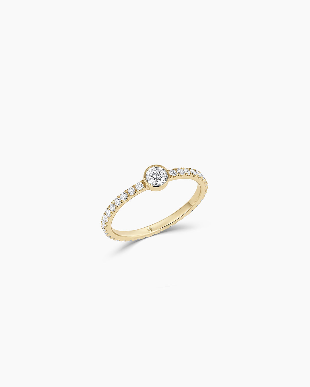 Lab Grown Diamond Circle Eternity Ring for Women - 14K White Gold Wedding Band, Anniversary Gift, Stackable Ring for Bridal Jewelry & Special Occasions