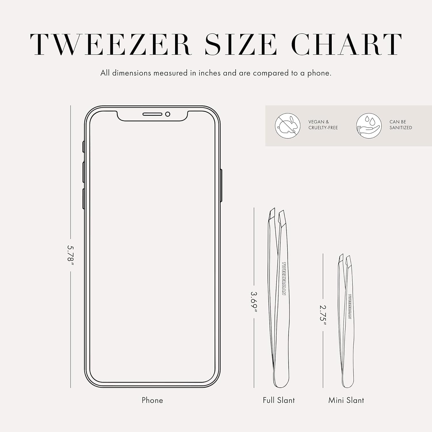 Tweezerman Slant Tweezer - Bell Bottom Blue | Precision Eyebrow & Facial Hair Tweezers | Perfect for Grooming, Makeup & Travel