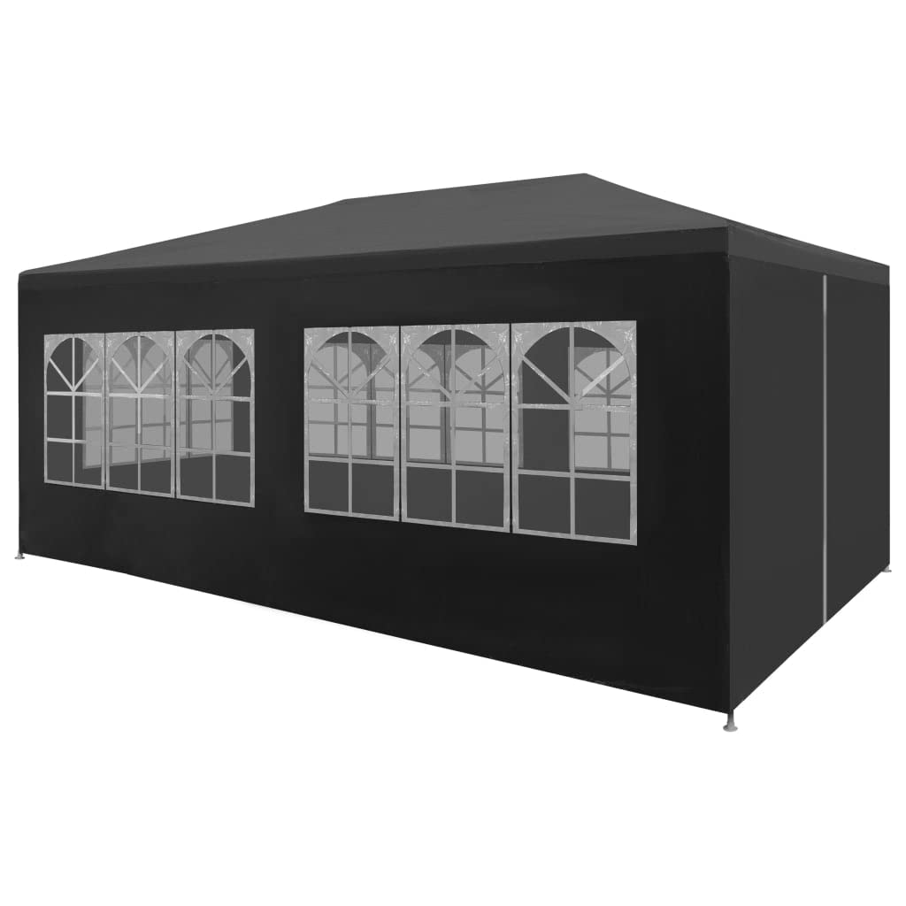 9.8'x19.7' Anthracite Party Tent - Waterproof Outdoor Canopy for Weddings, Picnics & Backyard Events - Heavy Duty Frame with UV Protection