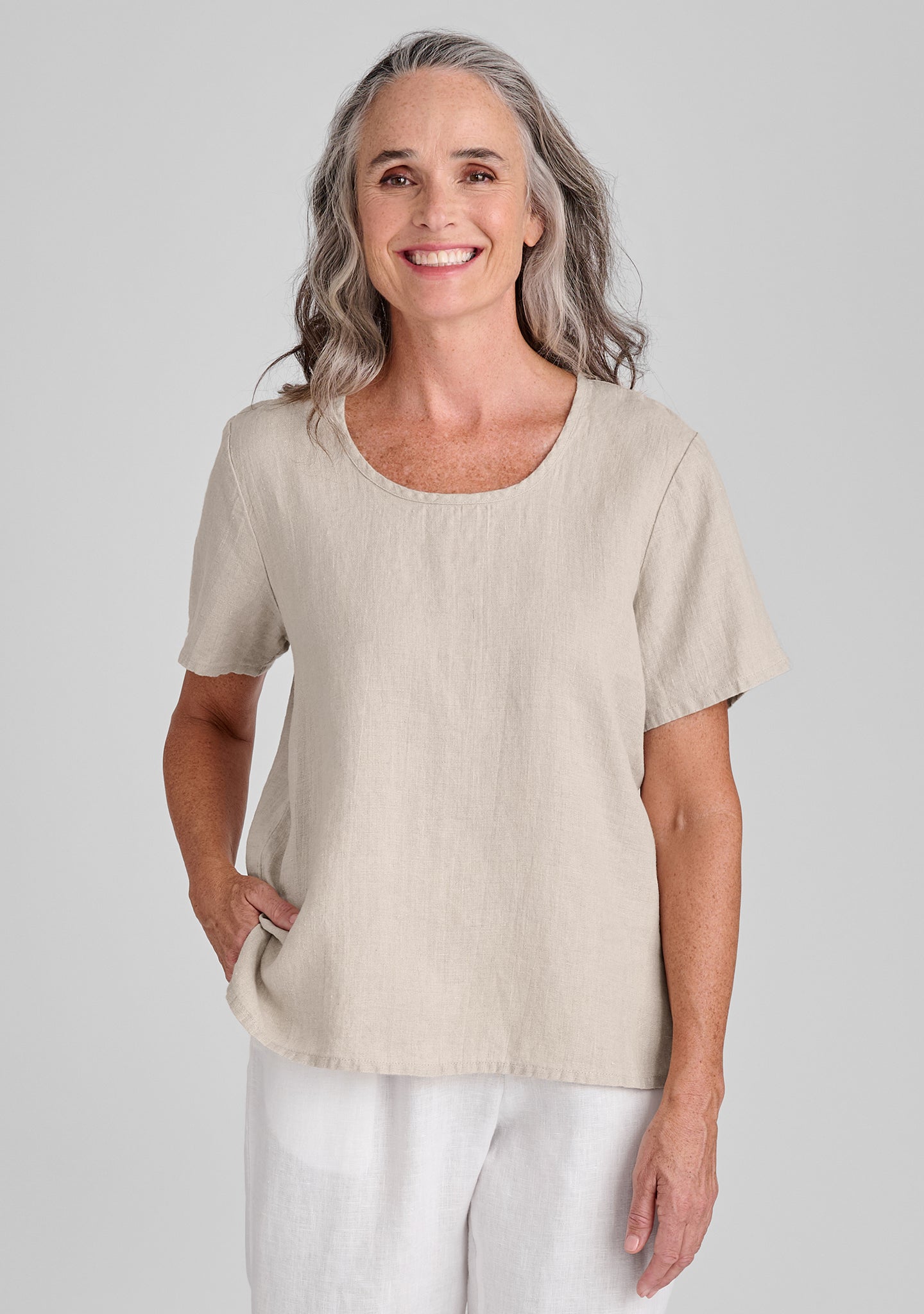 Premium Linen T-Shirt for Men & Women - Soft, Breathable & Comfortable Essential Tee - Perfect for Casual Wear, Summer Outfits & Layering