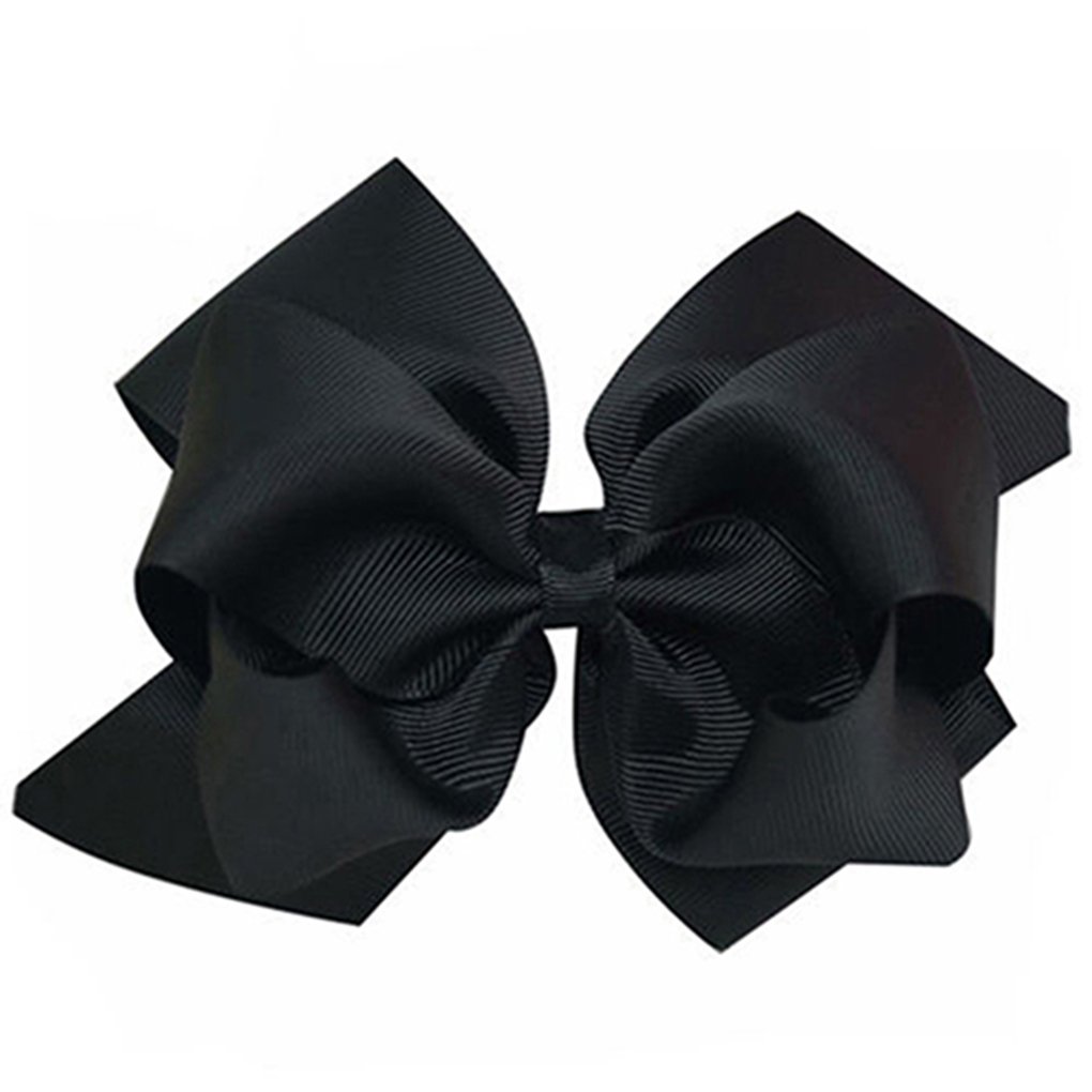Gemini_mall® Girls Hair Clips Barrettes - 12 Pack Black Hair Bows for Kids, Girls Hair Accessories for School, Party & Everyday Use
