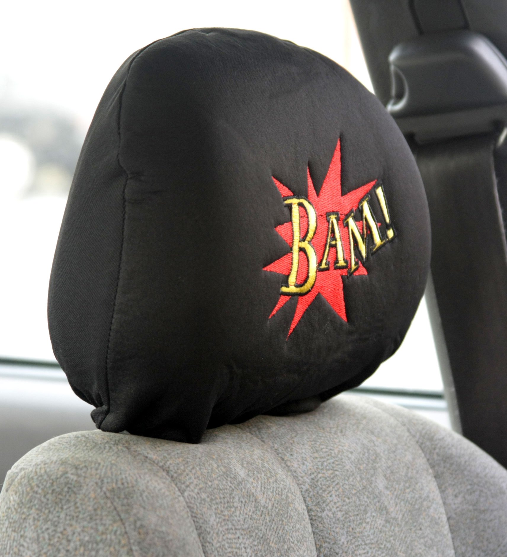 Universal Interchangeable Car Seat Headrest Covers - Soft & Breathable Pair for Cars, Vans, Trucks | Easy Installation & Machine Washable | Perfect for Road Trips, Commuting & Family Travel