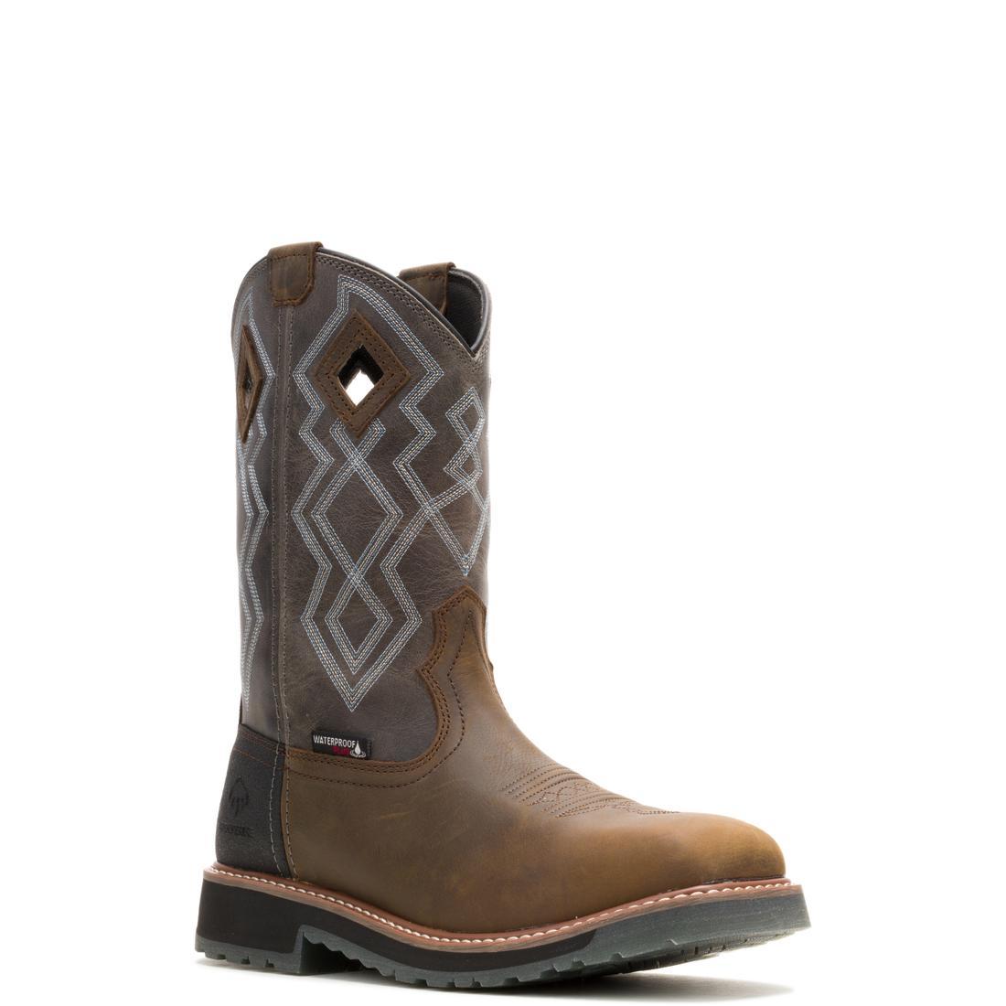 Rancher Pro Hyprest Nano Toe Pull On Wellington Work Boots - Titanium Safety Toe - Waterproof & Slip Resistant for Farming, Construction & Outdoor Work