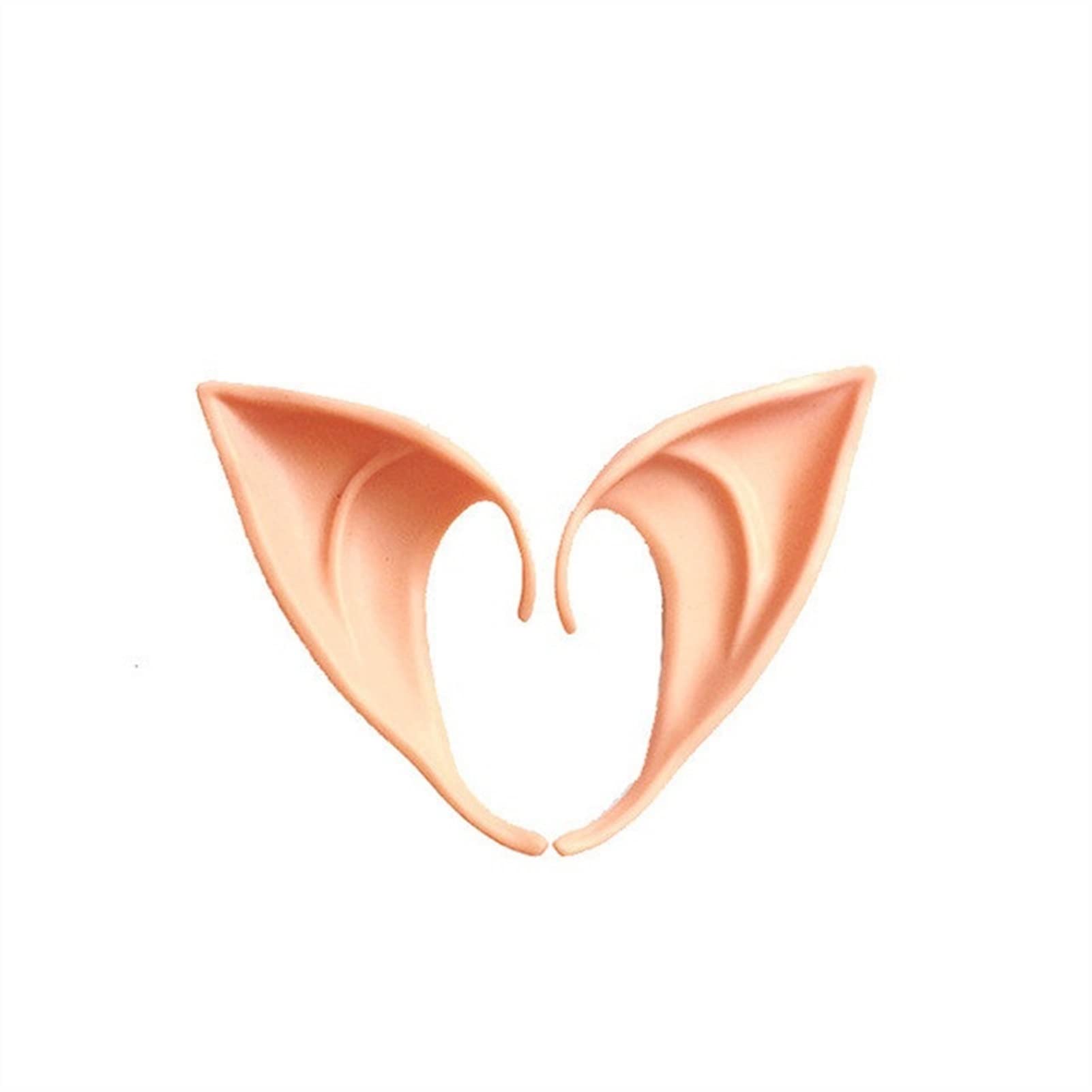 BDJKQLZ Elf Ears Fairy Cosplay Vampire Teeth - Latex Soft Pointed Prosthetic Tips (10CM) for Halloween, Christmas Costume & Fantasy Role Play - Perfect for Cosplay, Themed Parties, and Photography Props