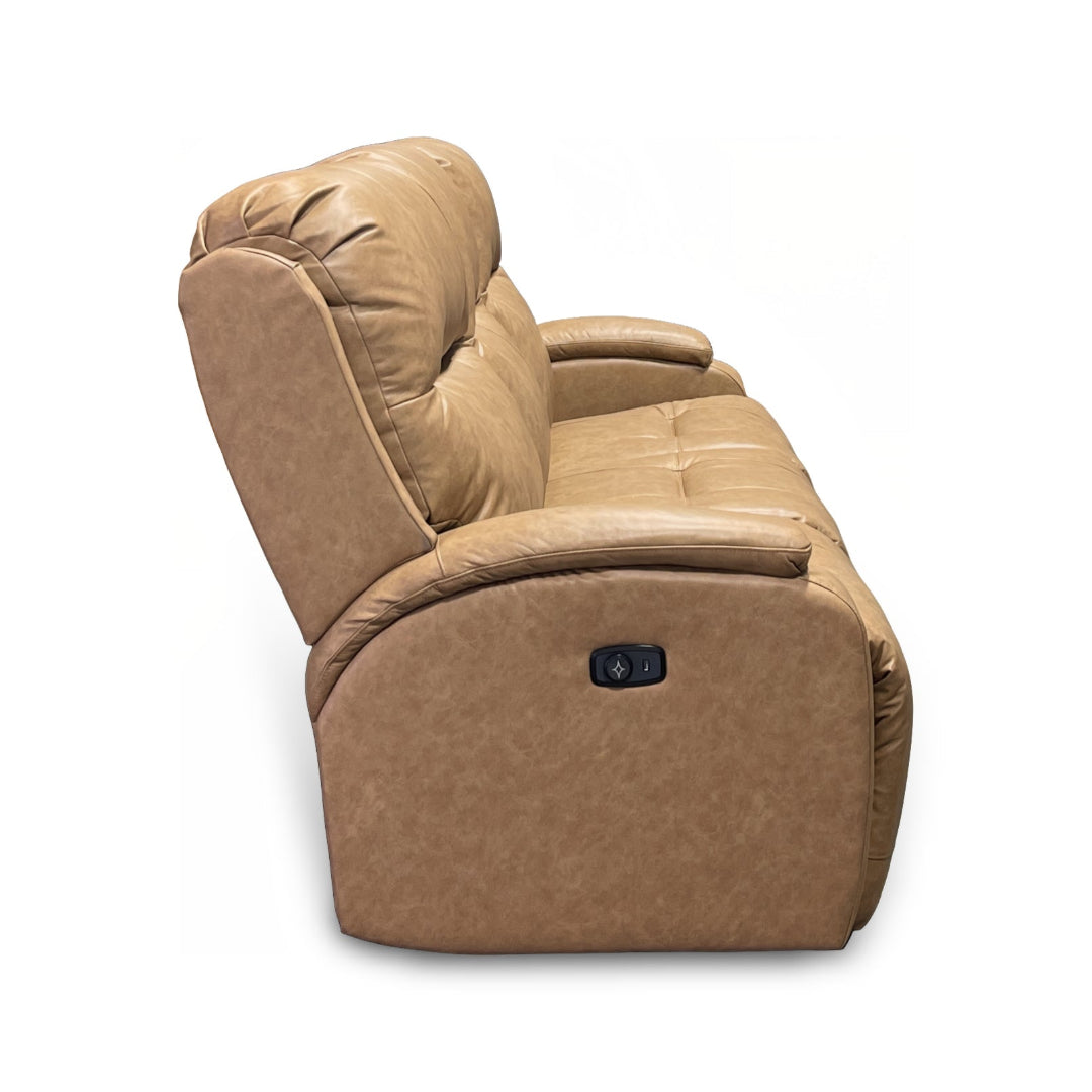 Maverly Power Reclining Sofa - Electric Lift Recliner with USB Charger, Massage & Heat - Modern Living Room Furniture for Home Theater & Relaxation