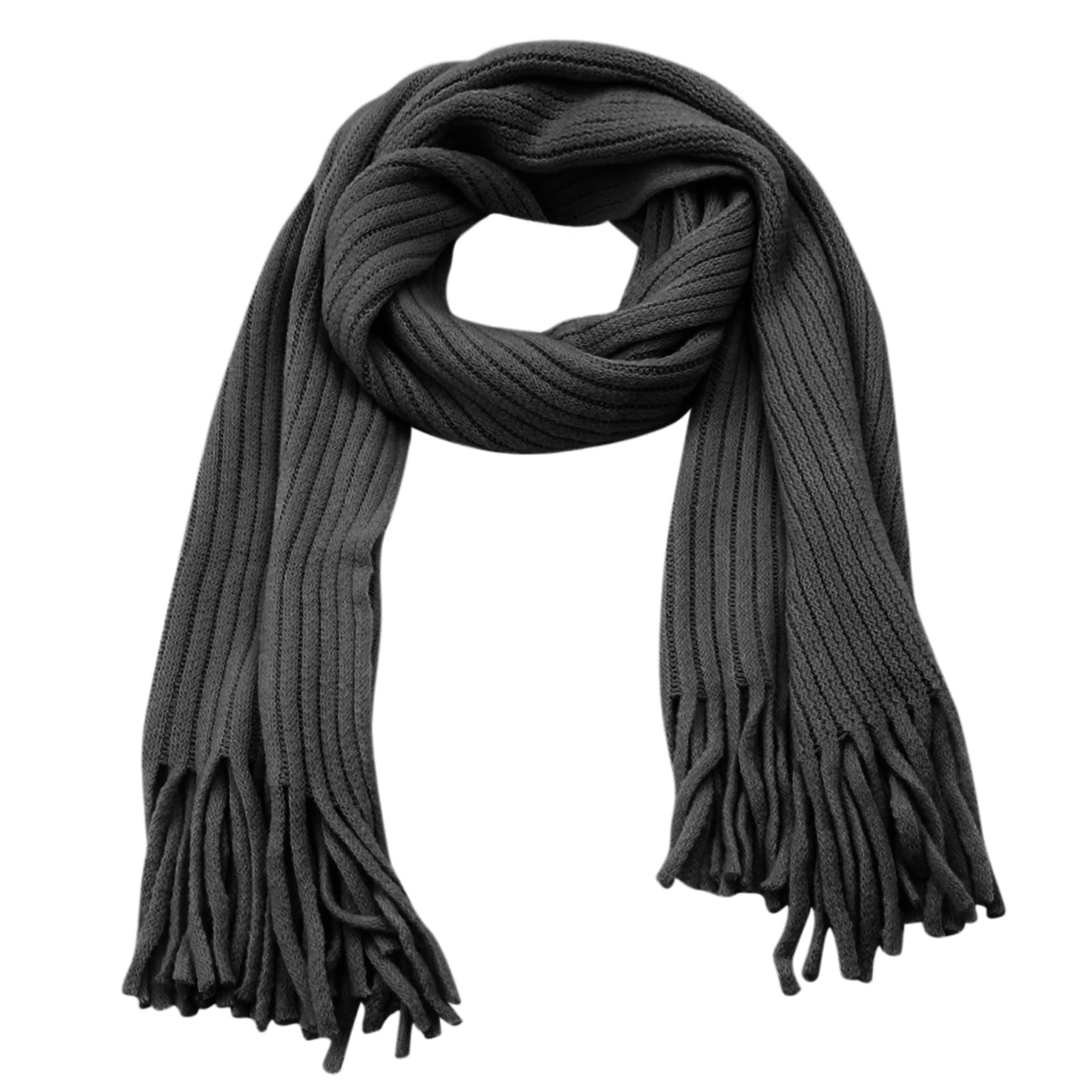 RARITYUS Winter Knit Scarf for Women - Soft Warm Long Fashion Scarf with Tassels | Perfect for Cold Weather, Outdoor Activities & Holiday Gifts