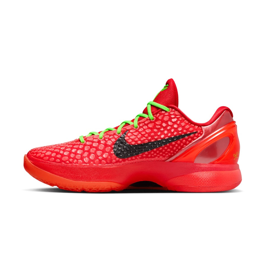 Nike Kobe 6 Protro Reverse Grinch Basketball Shoes - Bright Crimson, Black & Electric Green - High-Performance Court Sneakers for Men's Basketball Games & Training