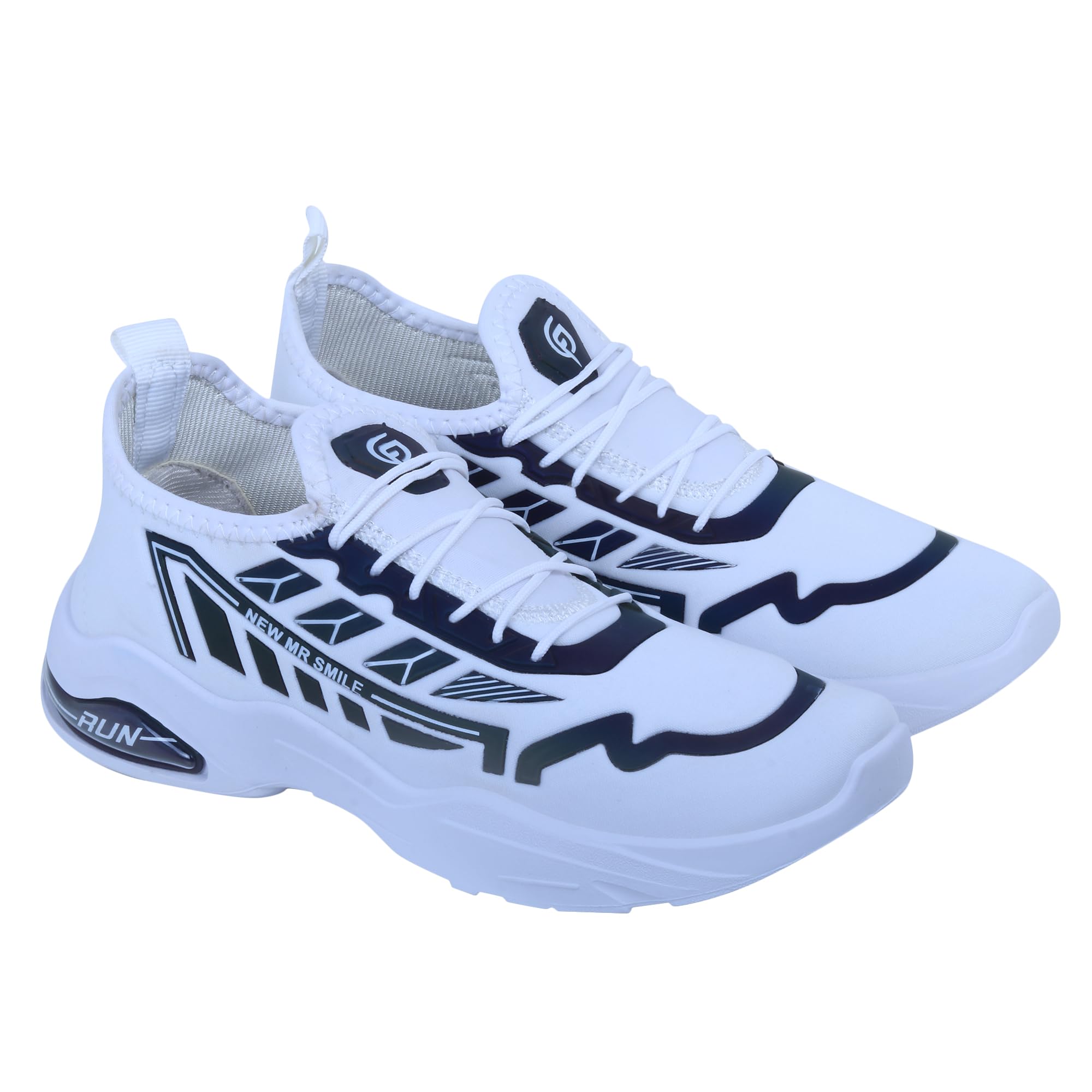 SHOELAMB Men's Reflective Running Shoes - Lightweight Athletic Sneakers for Jogging, Walking & Night Workouts - Breathable Mesh Sports Shoes for Men