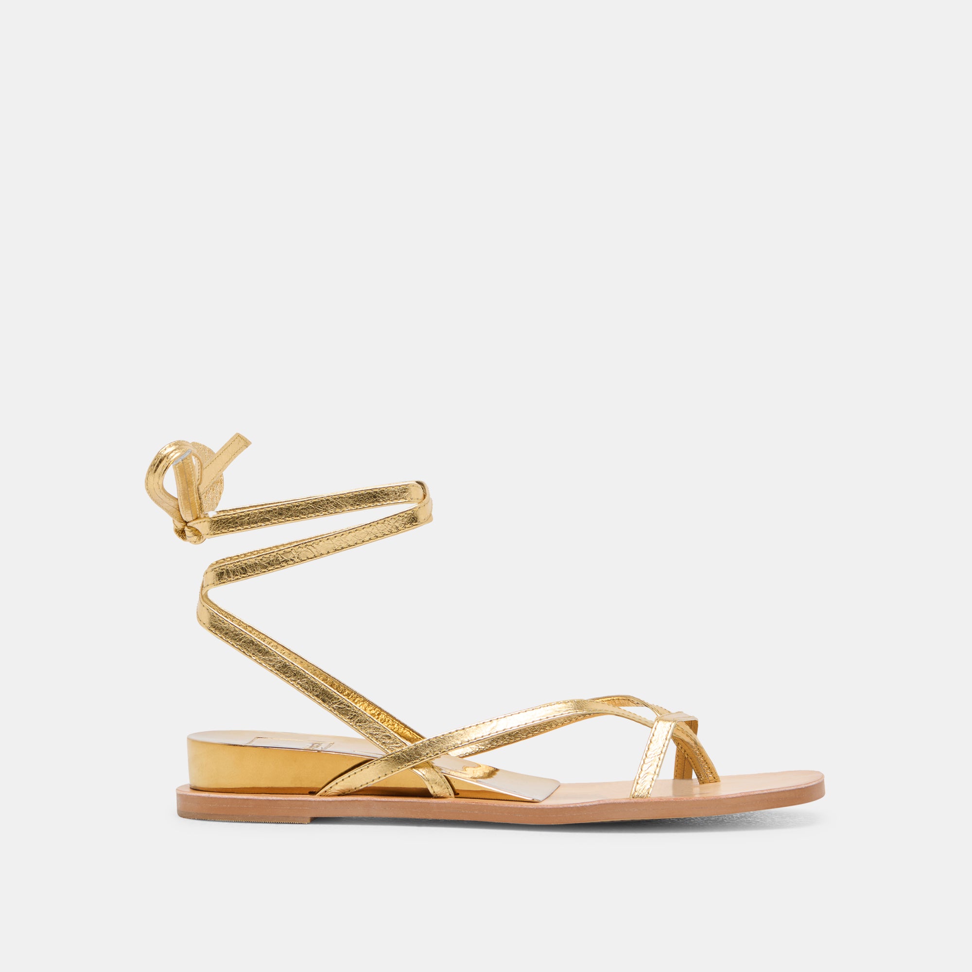 RUDIE Women's Dark Gold Metallic Leather Sandals - Comfortable & Stylish for Summer, Beach, and Casual Outings