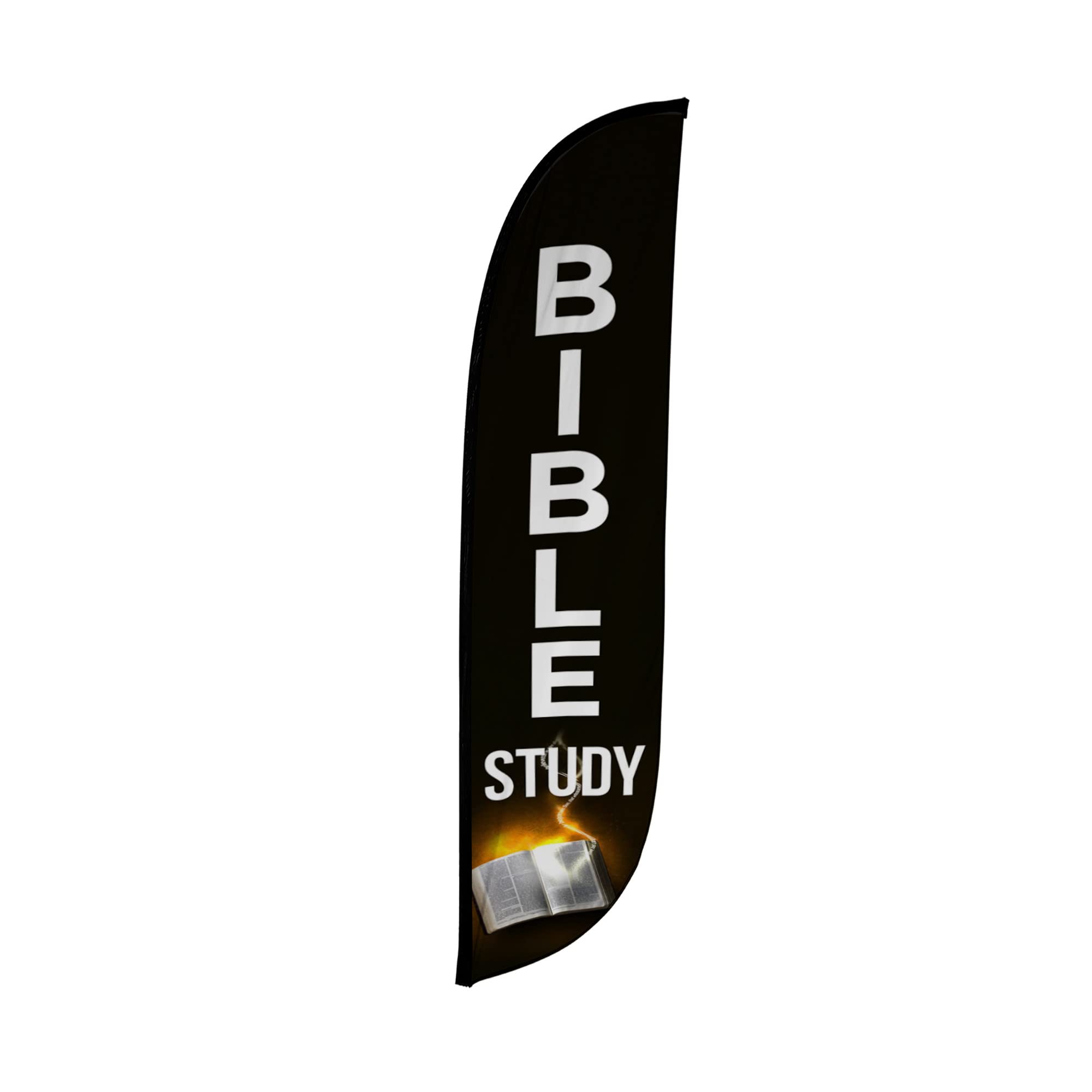 12ft Feather Flag for Outdoor Advertising & Events - Church & Bible Study Promotion
