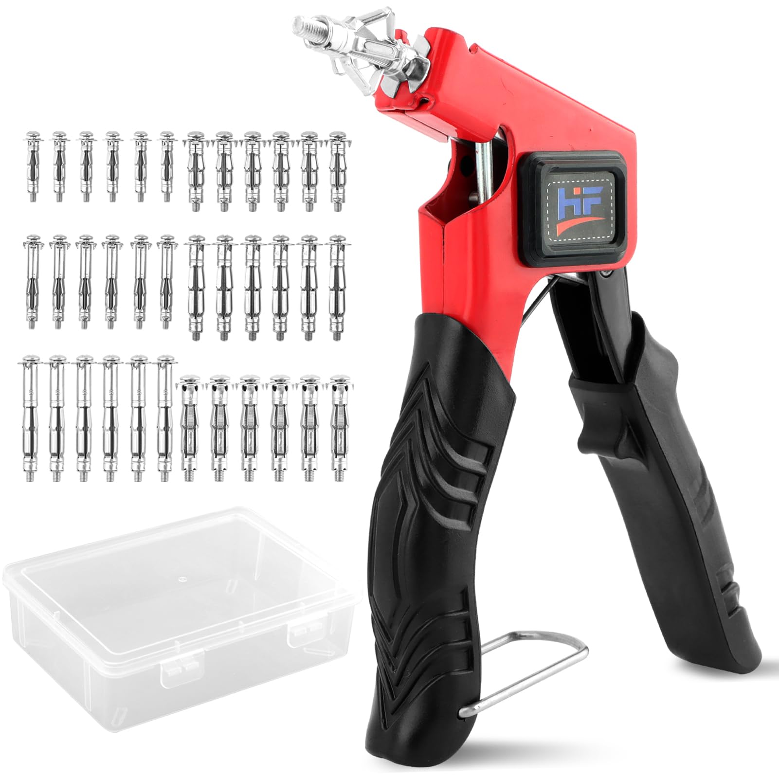 Heavy Duty Hollow Wall Anchors and Screws Kit - 36PCS Drywall Anchors in 6 Sizes with Setting Tool - Perfect for Hanging Pictures, Shelves & Home Decor