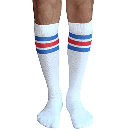 White, Royal Blue, Red