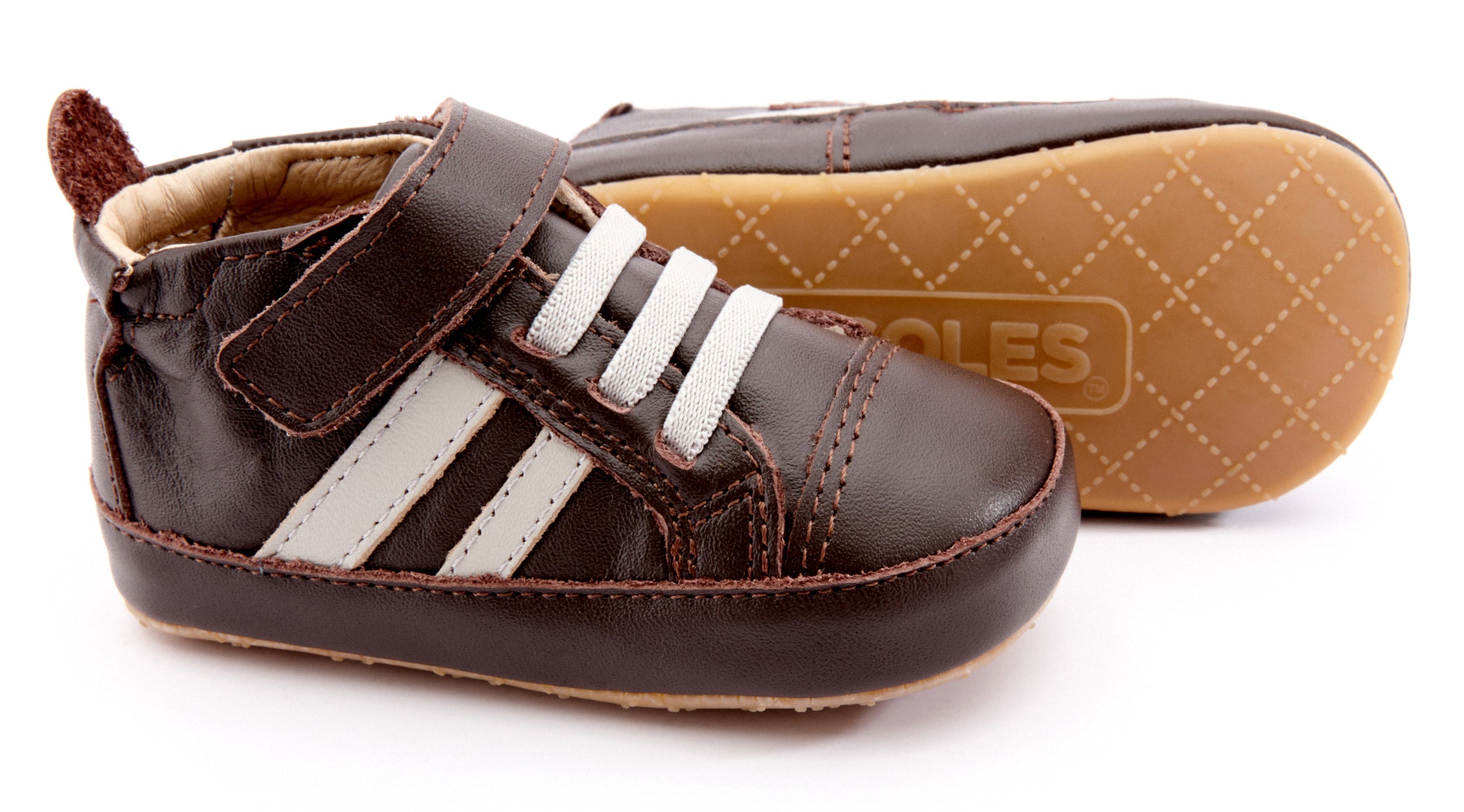 Old Soles 066R High Roller Shoes for Boys & Girls - Comfortable Brown/Gray Sneakers for School, Play & Everyday Wear