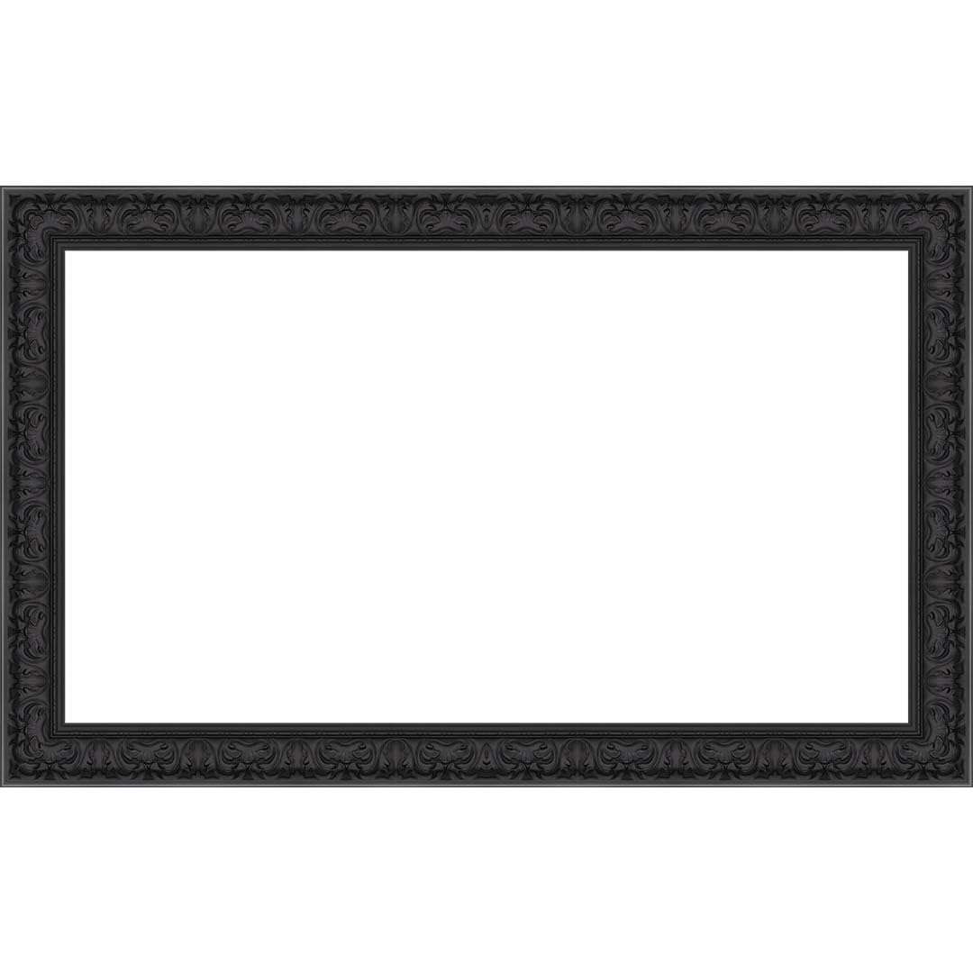 Premium Tuscan Matte Black TV Frame - Compatible with Samsung Frame TV (2021-2025 Models, 32 Inch) - Elegant Home Decor for Living Room & Bedroom