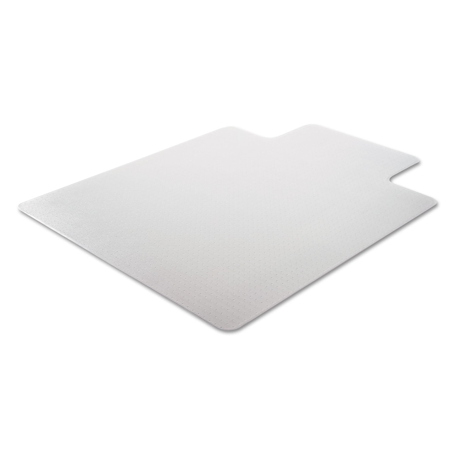 Alera® Clear Studded Chair Mat for Flat Pile Carpet - 45