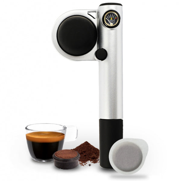 Handpresso Hybrid Pump Portable Espresso Maker - Manual & Electric Coffee Machine for Home, Office & Travel - Perfect for Camping, Hiking & Road Trips