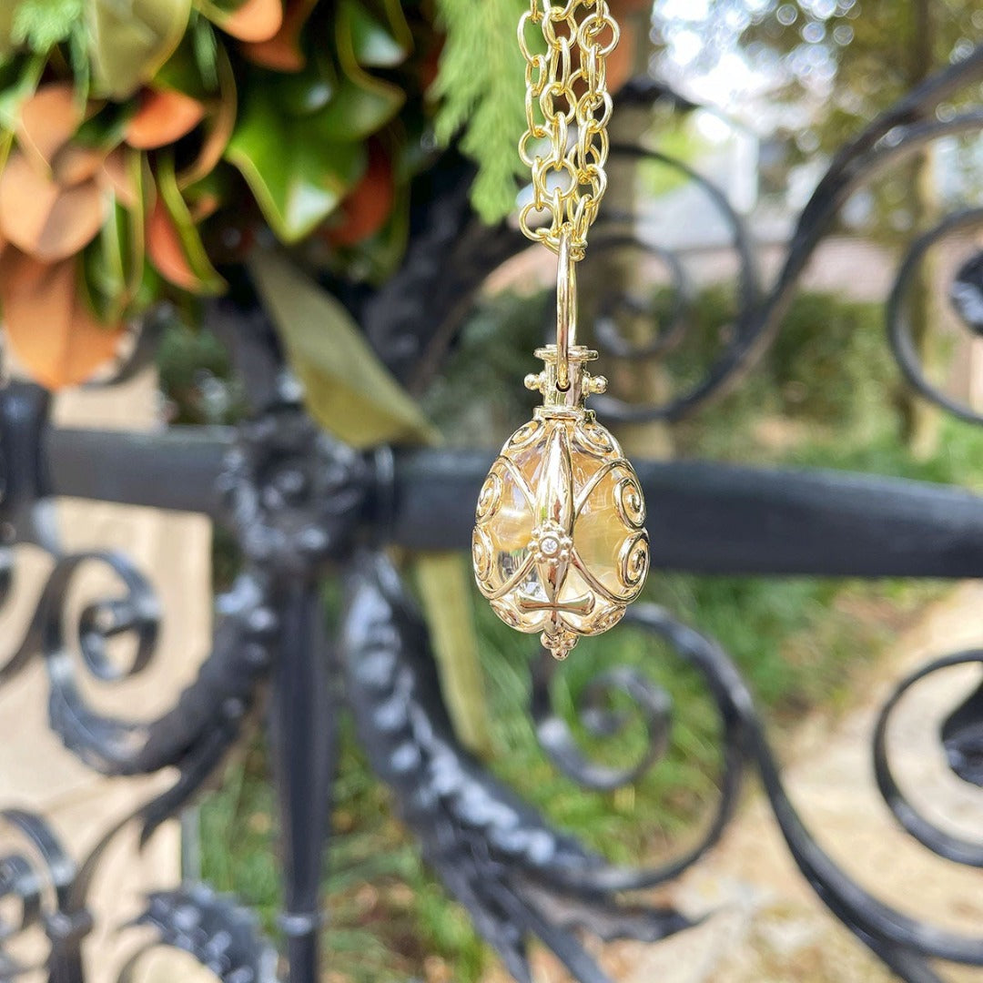 Temple St. Clair Sword Gate Amulet Necklace - 18K Gold Plated Jewelry for Women - Perfect for Everyday Wear, Gift Giving & Special Occasions