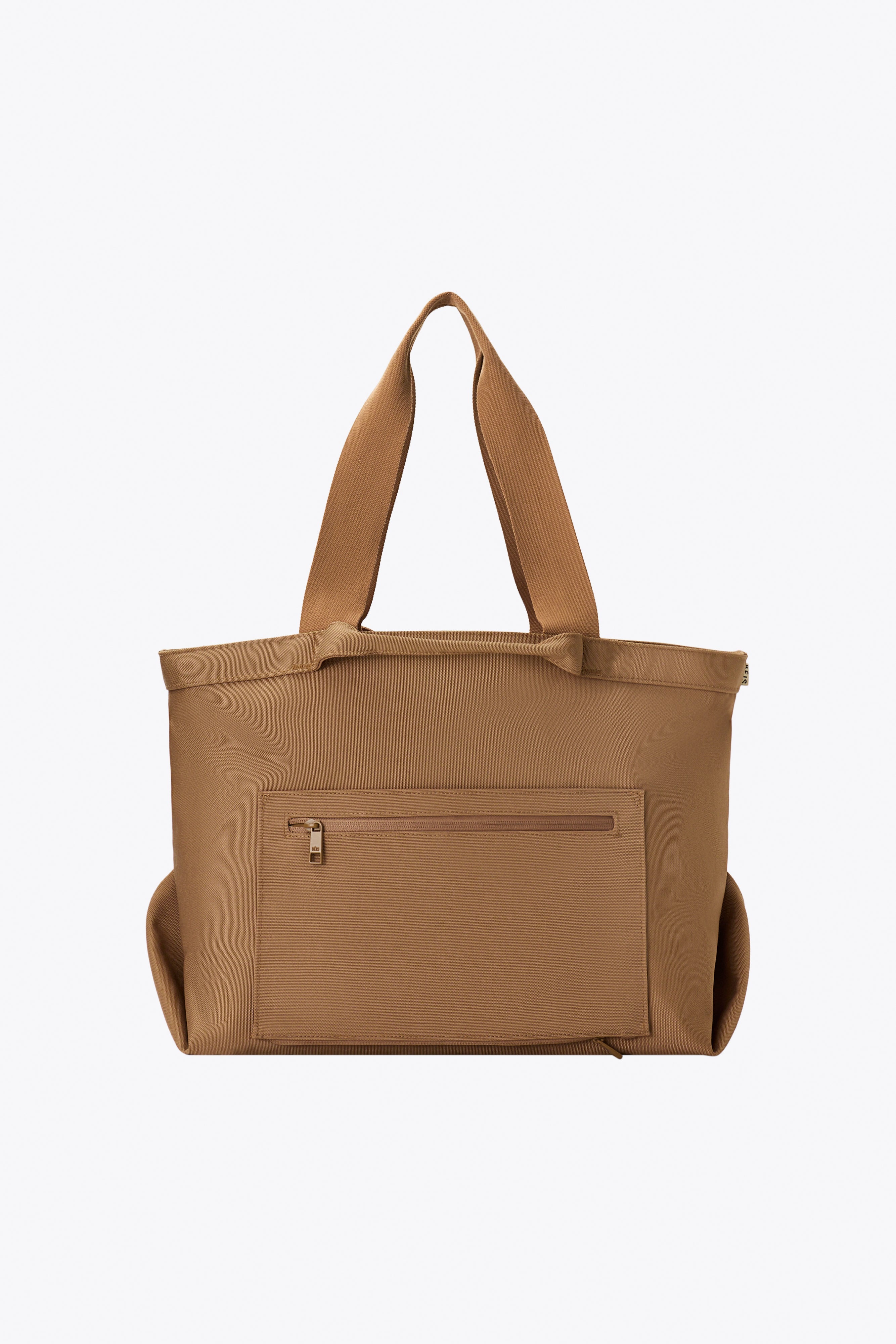 Premium Camel Leather Travel Tote Bag for Women - Stylish Carryall for Work, Gym & Weekend Getaways