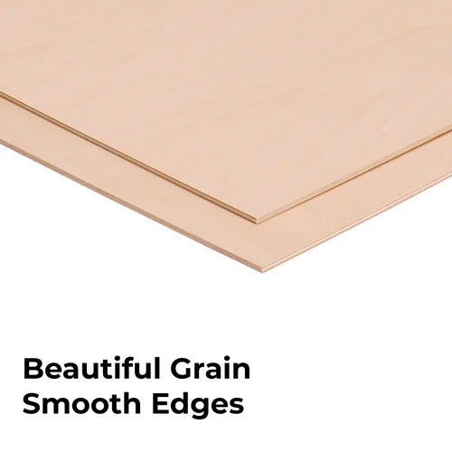 xTool Maple Plywood 12x12x1/8 Inch (6 Pack) - Premium Laser Cutting Material for DIY Crafts, Woodworking Projects & Home Decor