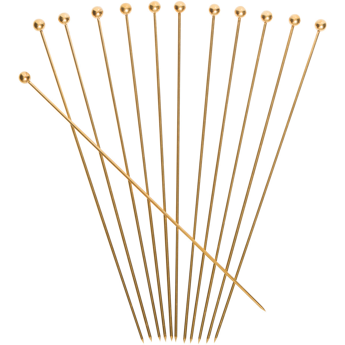 Premium Bronze Cocktail Picks - Elegant Drink Garnish Skewers for Martini, Olive & Fruit - Perfect for Home Bars, Parties & Wedding Receptions