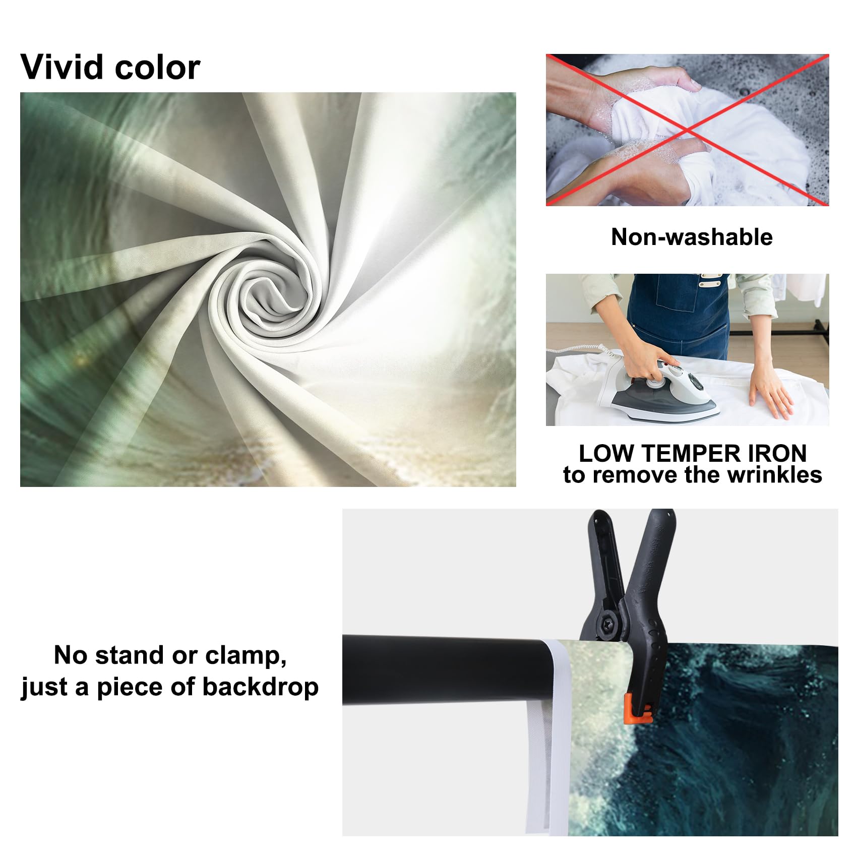 Baocicco 22x10ft Moses Divided Sea Pathway Photography Backdrop - Religious Background for Judaism, Catholic & Christian Churches - Perfect for Easter, Holy Day Festivals, Portrait Studio & Religious Events