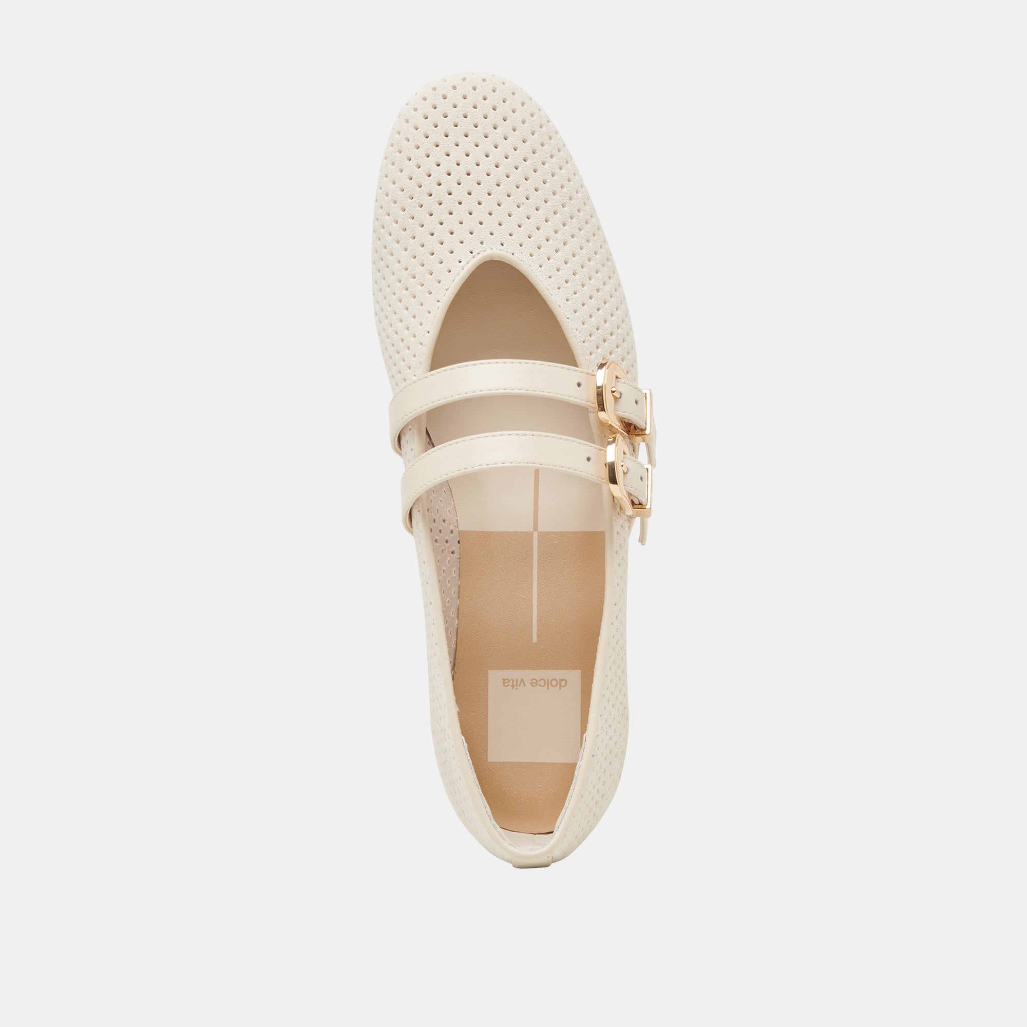 BAYLEE Women's Wide Ballet Flats - Perforated Suede Slip-On Shoes for Comfort & Style | Perfect for Casual Wear, Office & Travel